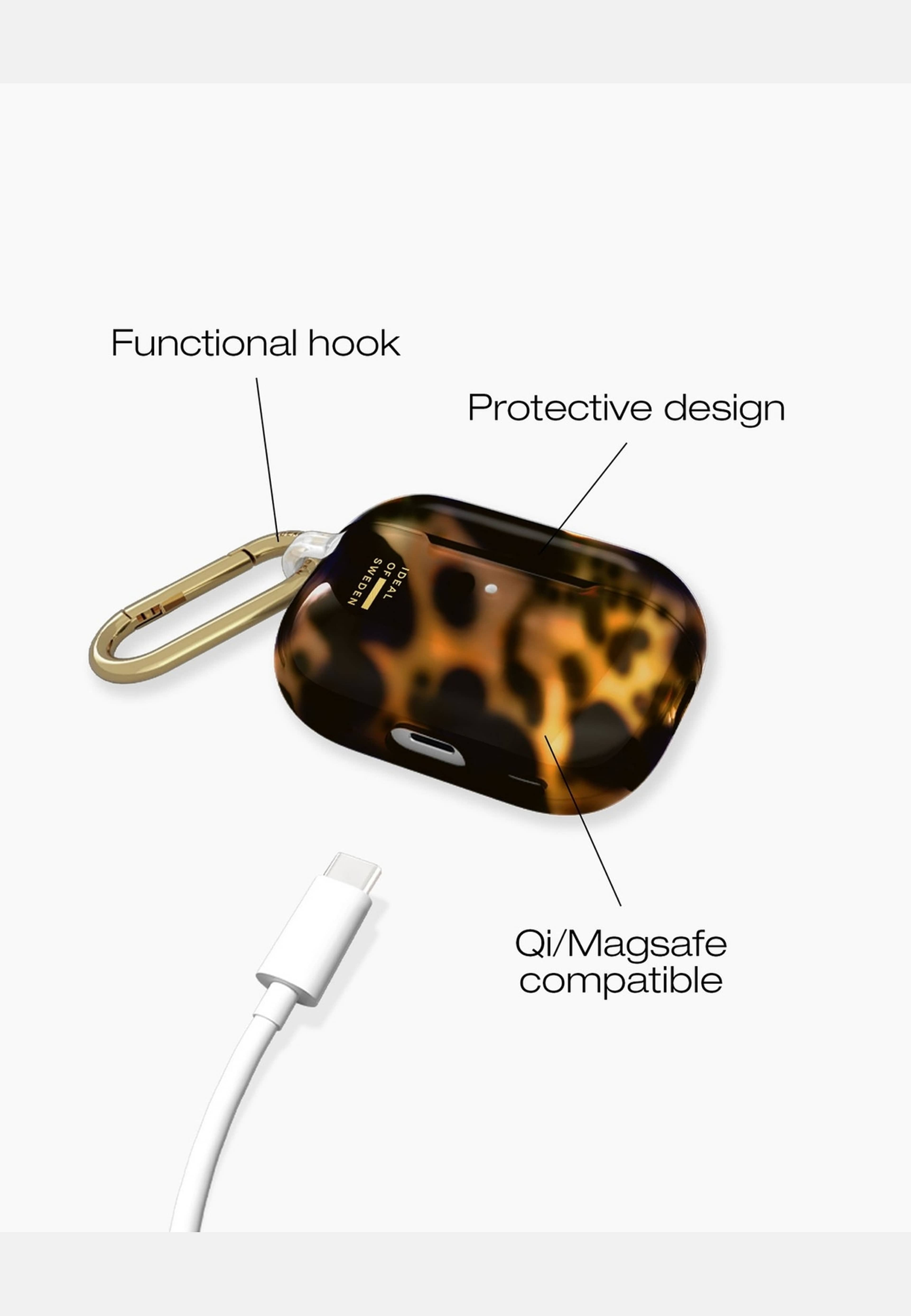 Clear Airpods Case Tortoise, från Ideal Of Sweden, i färgen brown. Klicka för att öppna bilden i stort format