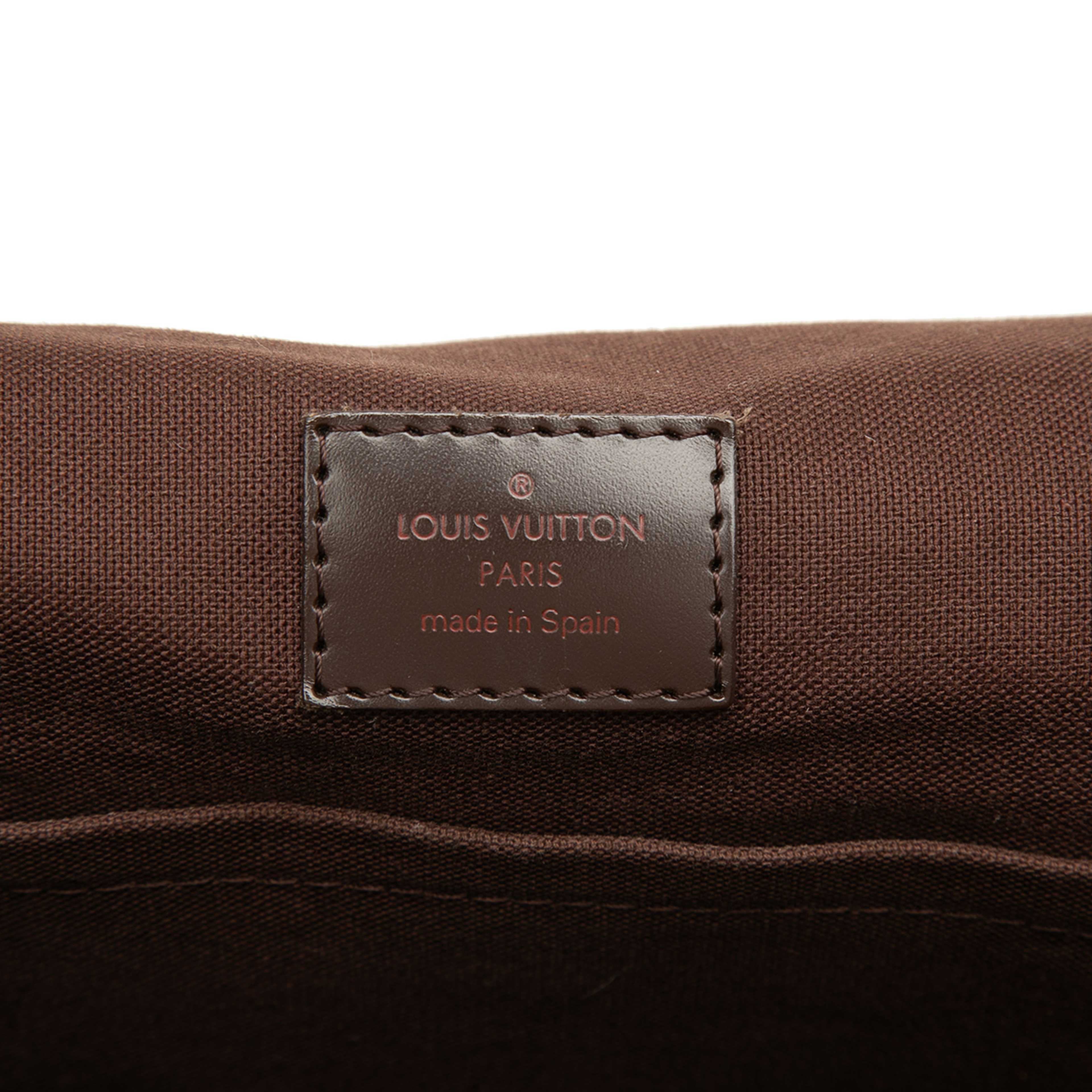 Louis Vuitton Damier Ebene Brooklyn Gm, från Luxclusif, i färgen brun. Klicka för att öppna bilden i stort format