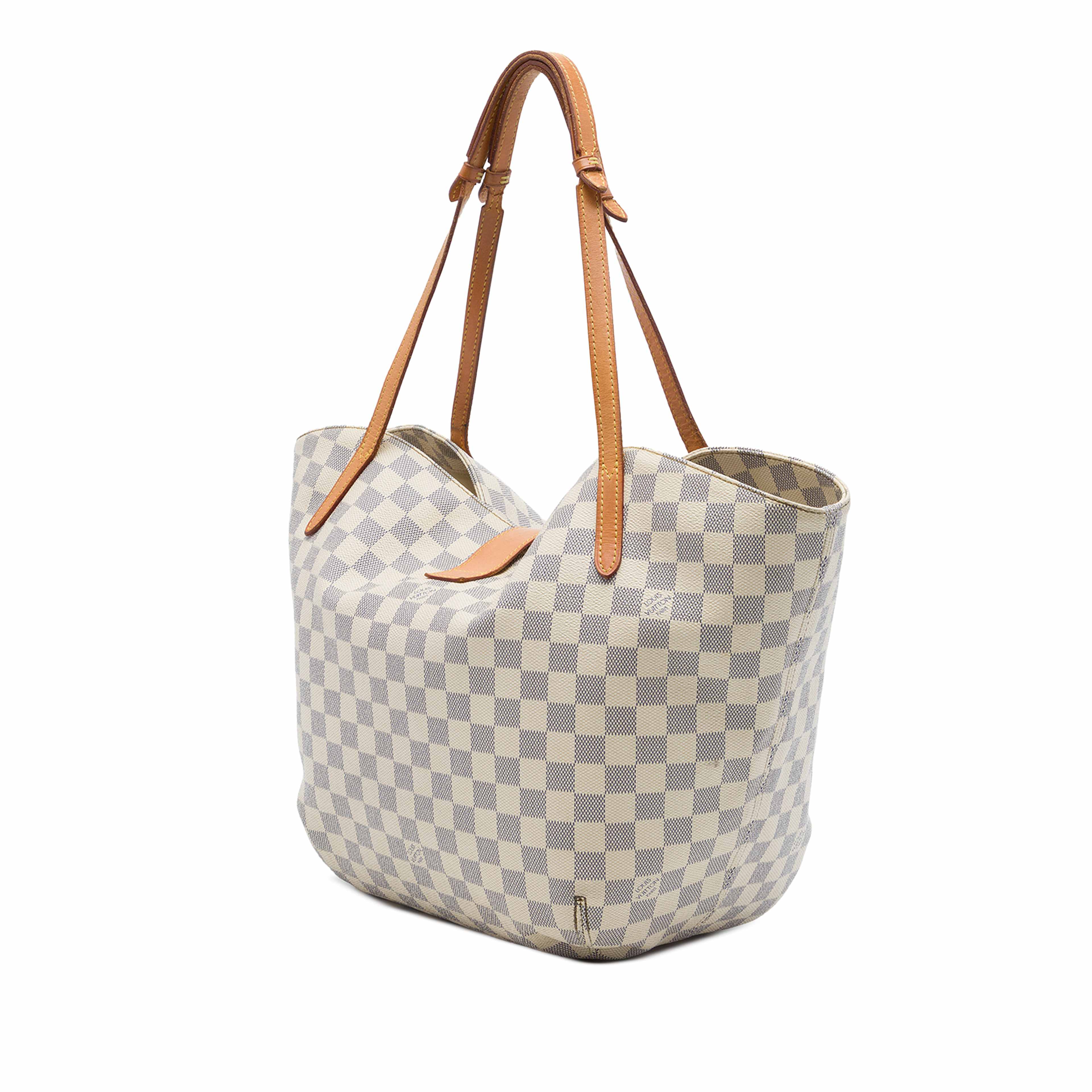 Louis Vuitton Damier Azur Salina Gm, från Luxclusif, i färgen vit. Klicka för att öppna bilden i stort format
