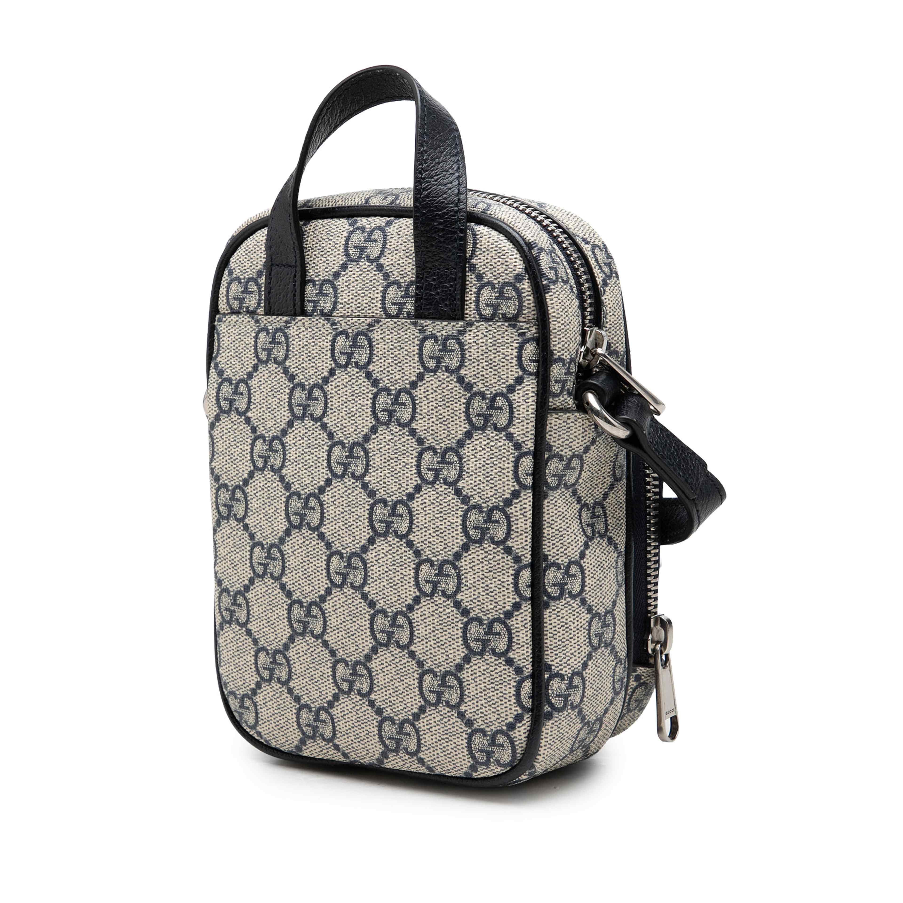 Gucci Mini Gg Supreme Web Ophidia Satchel, från Luxclusif, i färgen beige. Klicka för att öppna bilden i stort format