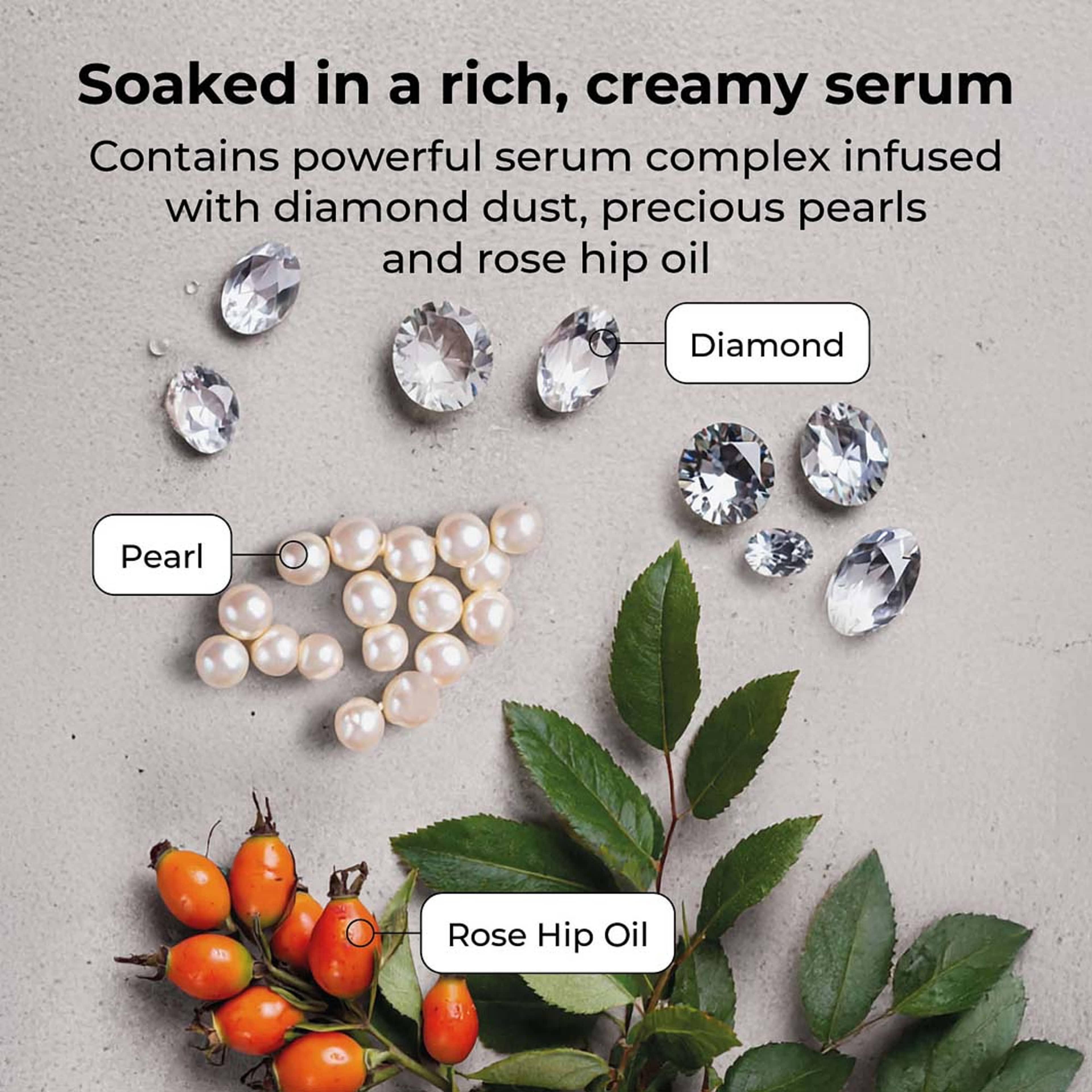 The Diamond Mask™ VIP Illuminating Coconut Bio-Cellulose Face Mask, från Starskin. Klicka för att öppna bilden i stort format