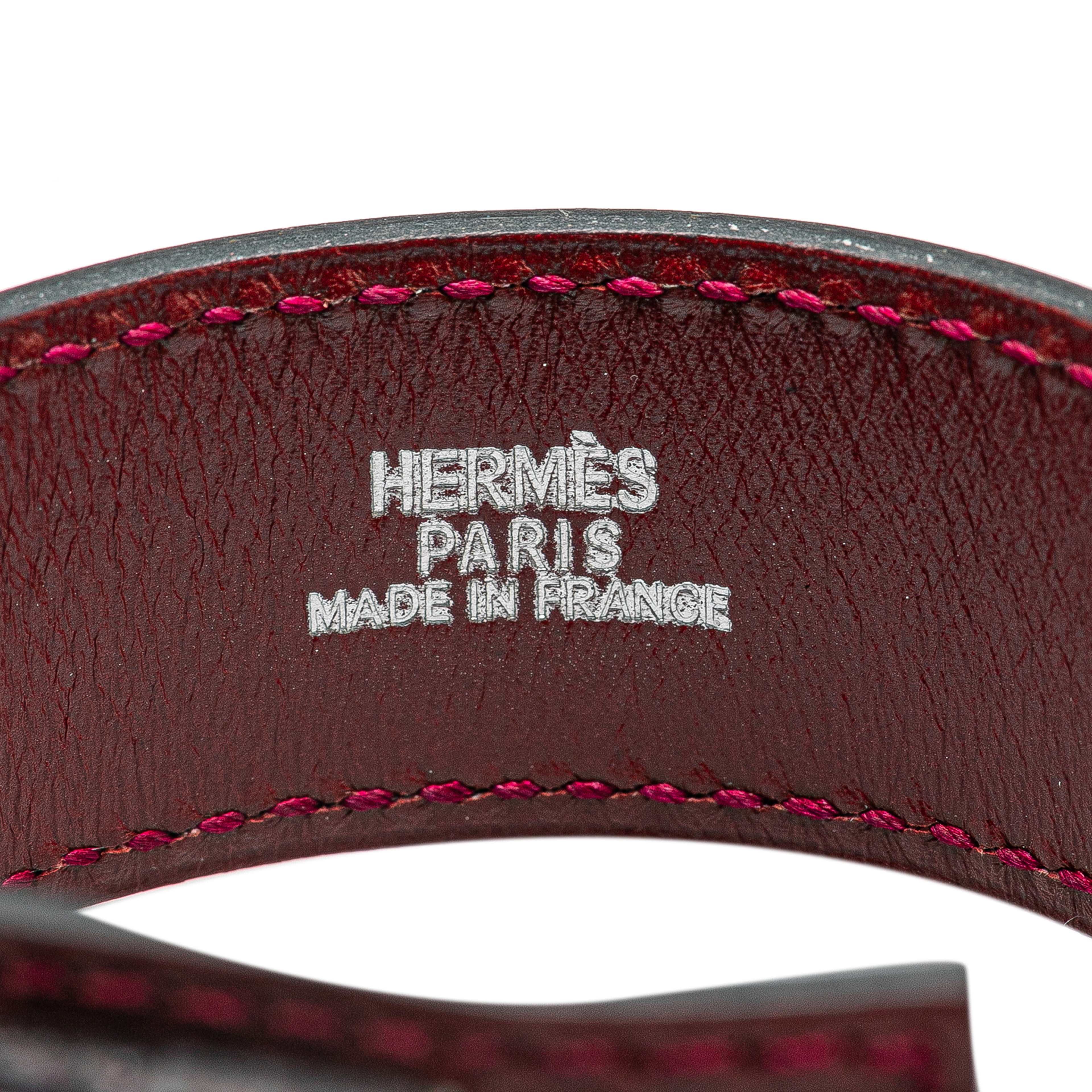 Hermès Leather Cadenas Artemis Bracelet M