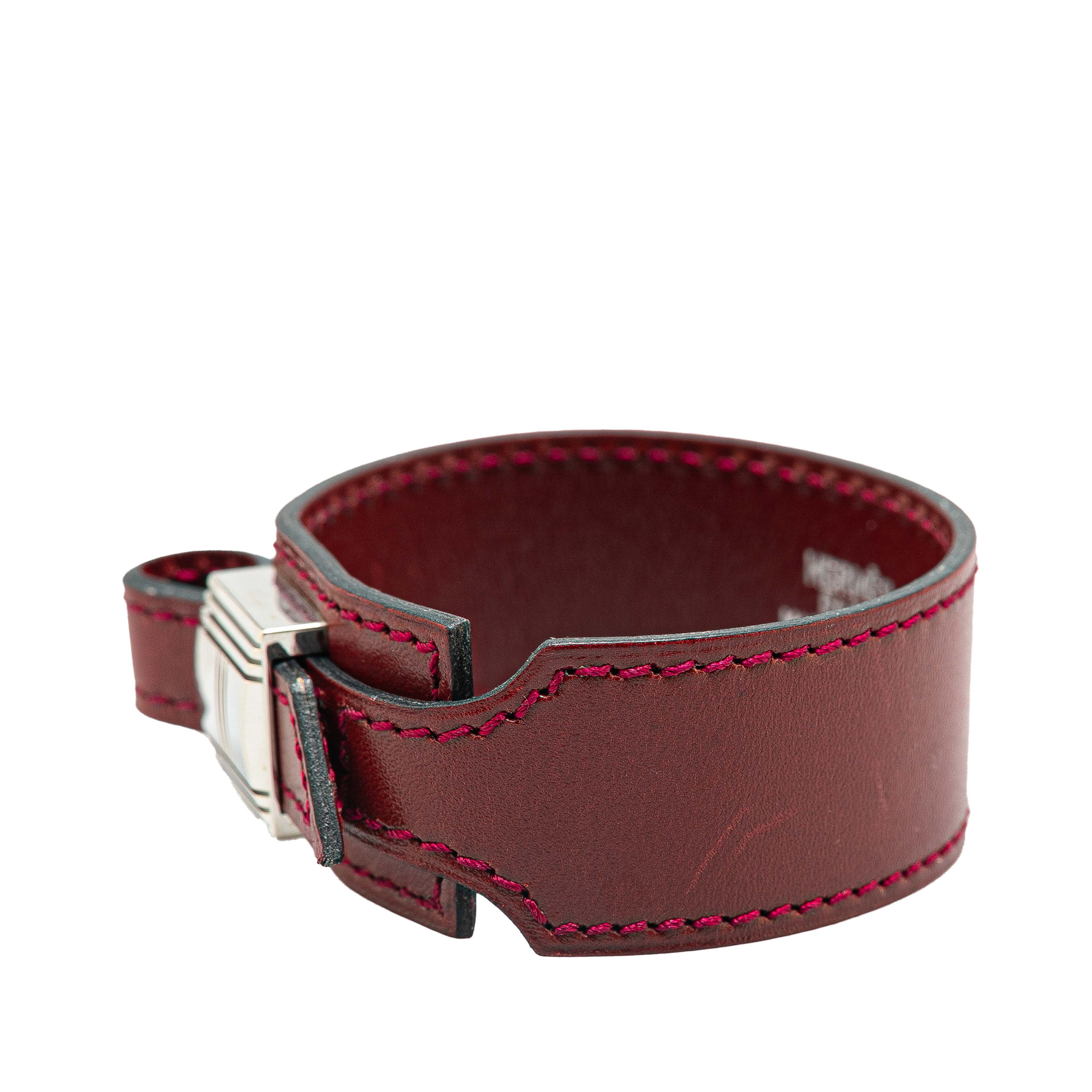 Hermès Leather Cadenas Artemis Bracelet M