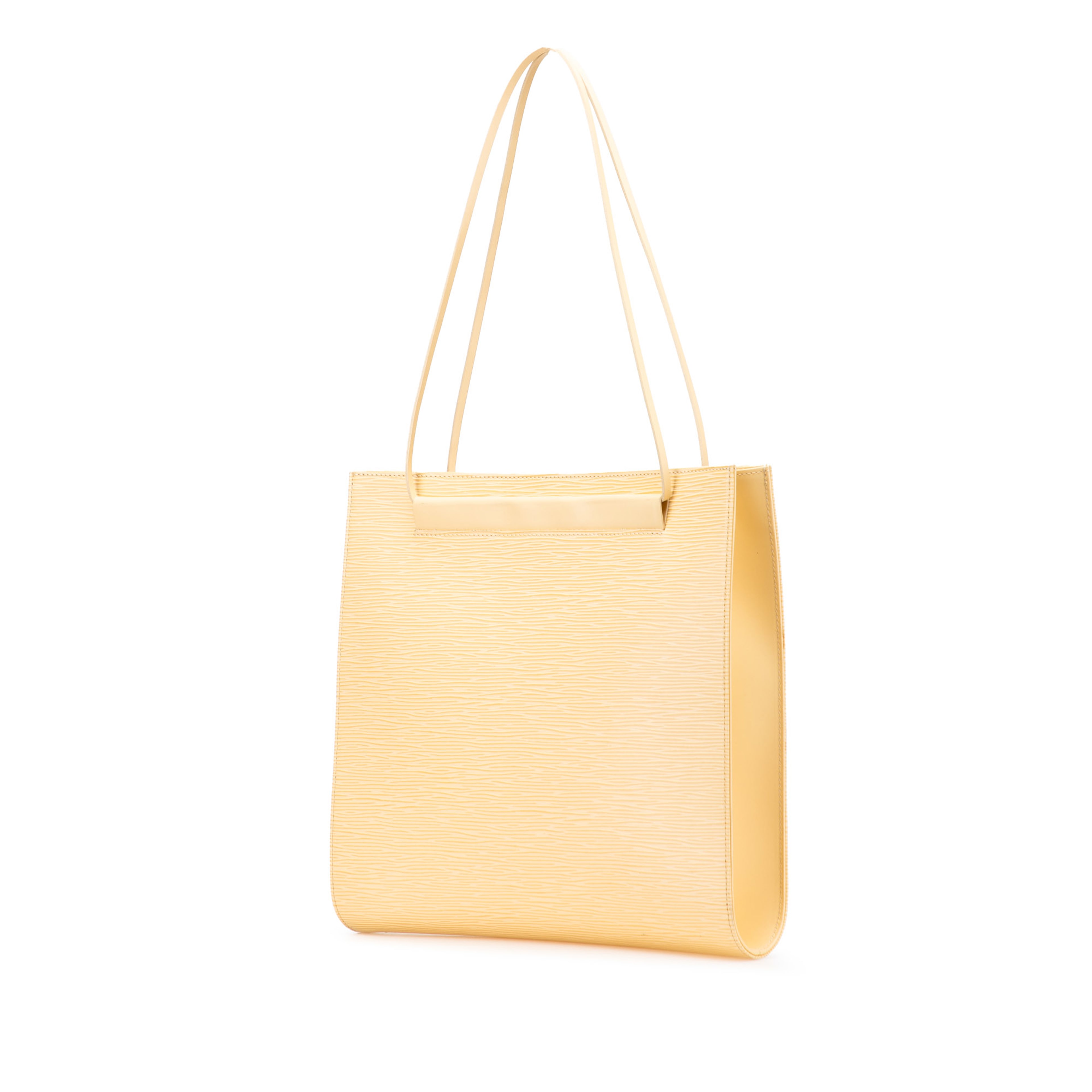 Louis Vuitton Epi Saint Tropez, från Luxclusif, i färgen beige.
