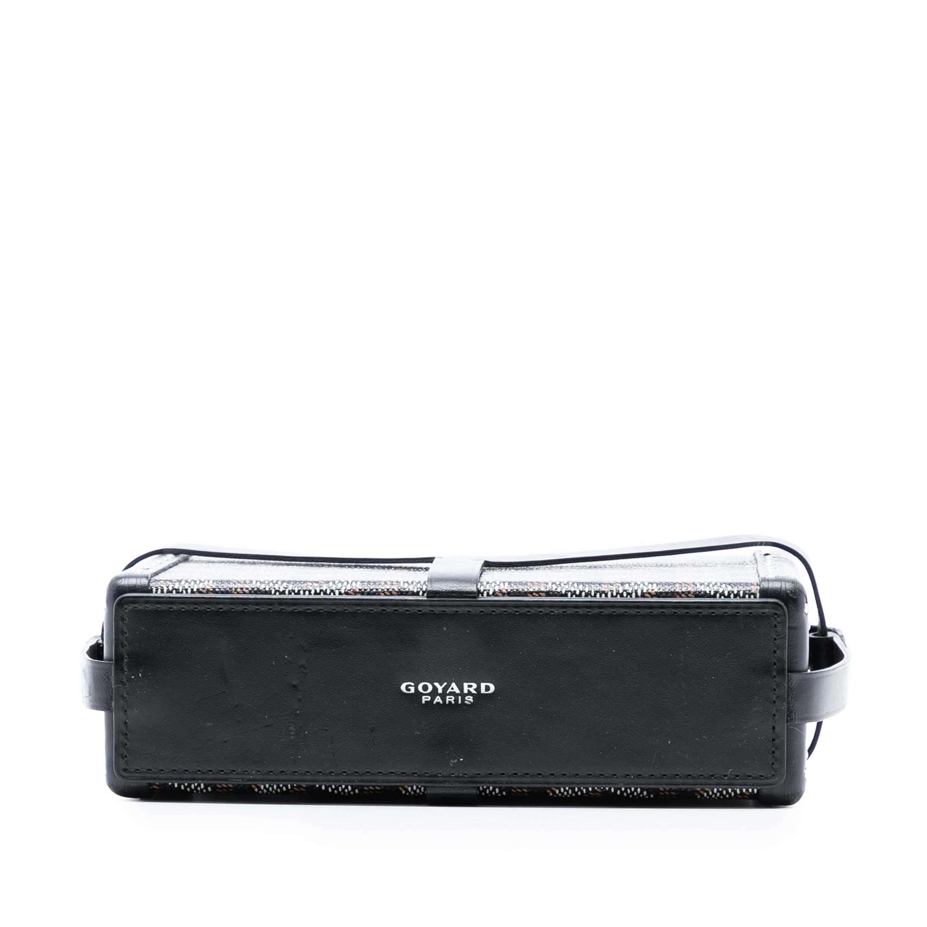 Goyard Goyardine Minaudiere Trunk Bag, från Luxclusif, i färgen svart. Klicka för att öppna bilden i stort format