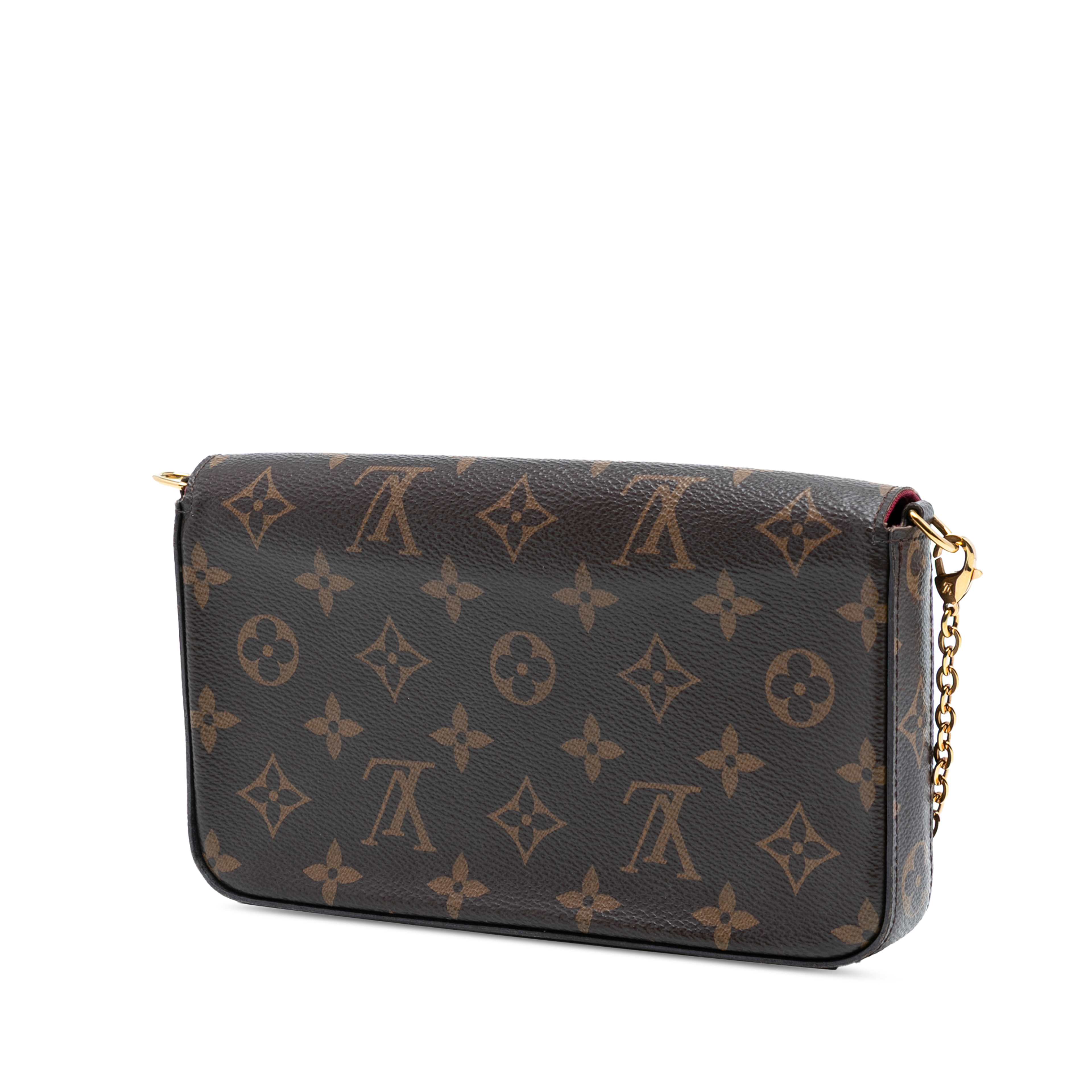 Louis Vuitton Monogram Pochette Felicie, från Luxclusif, i färgen brown. Klicka för att öppna bilden i stort format
