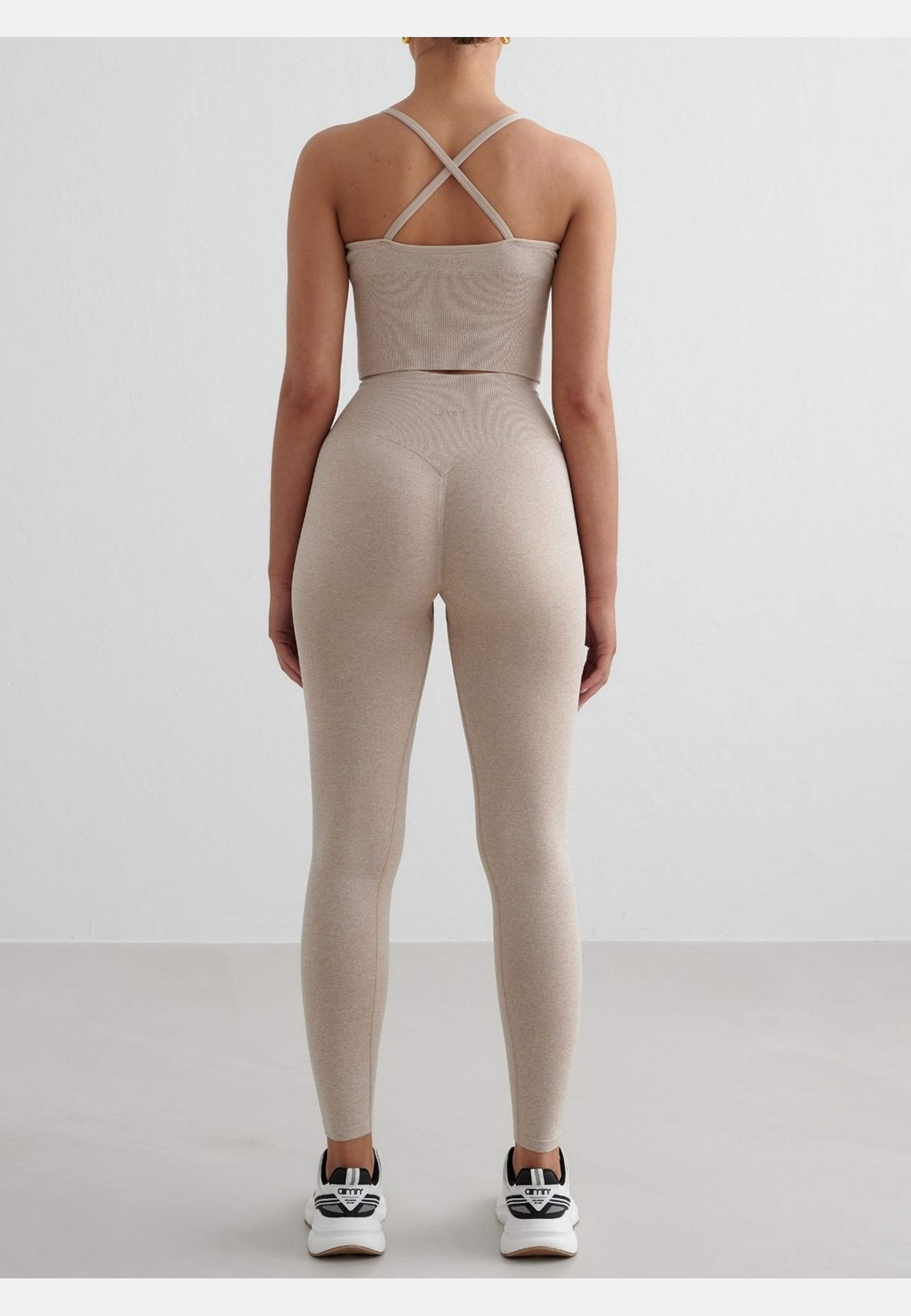 Shape Seamless Tights, från aim'n, i färgen beige melange. Klicka för att öppna bilden i stort format