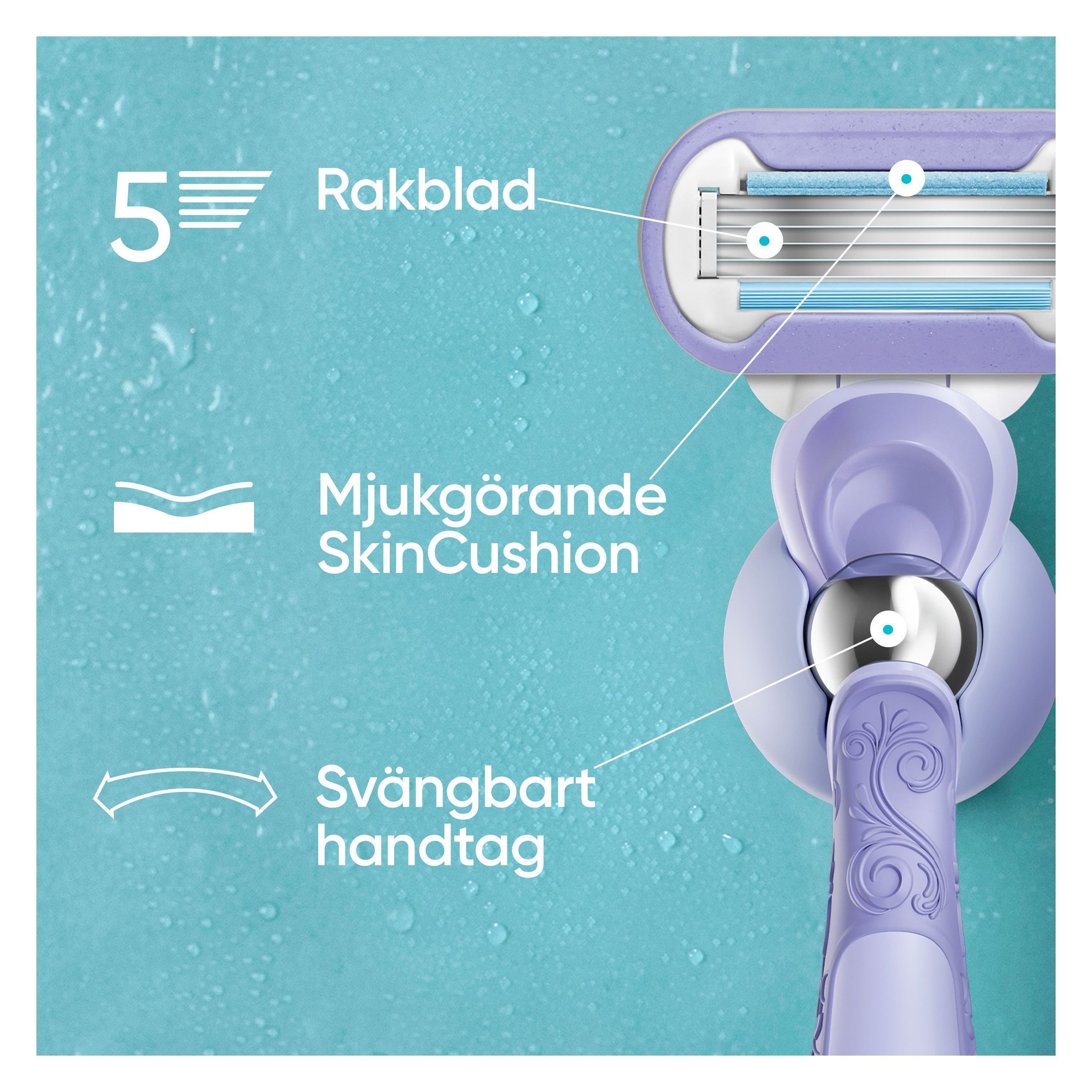 Gillette Venus Extra Smooth Swirl Rakblad, 3 st