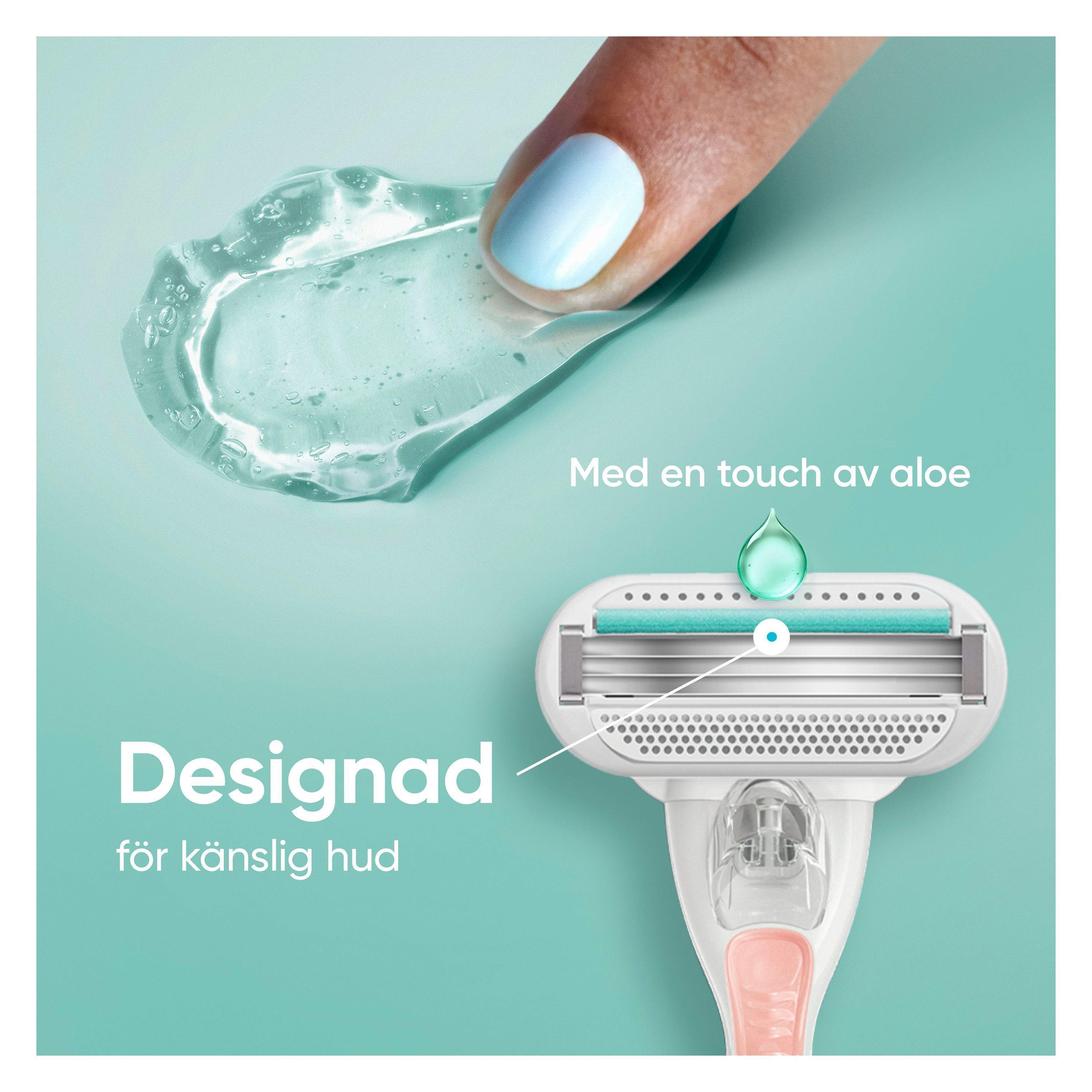 Gillette Venus Smooth Sensitive Rakhyvel, 2 st rakblad