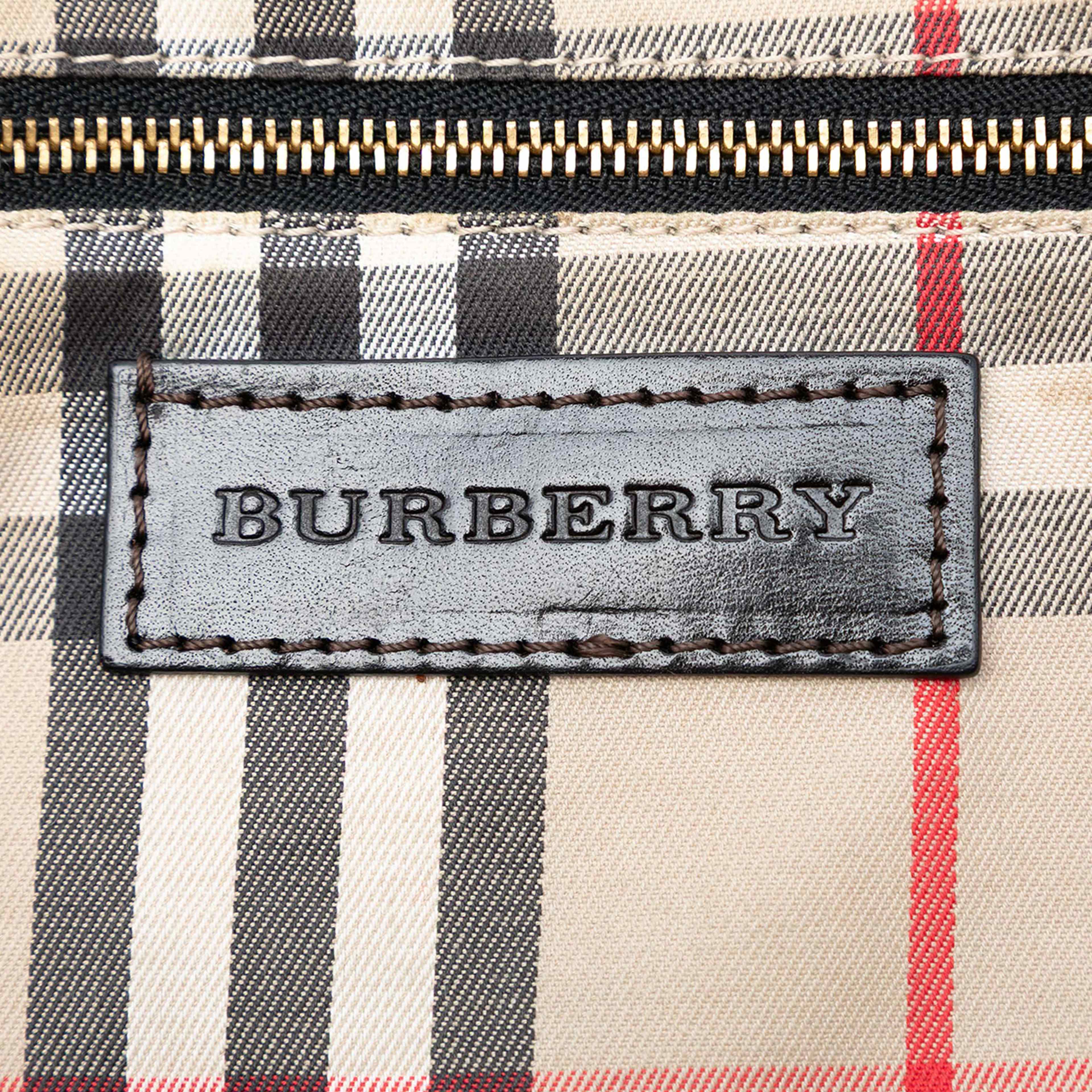 Burberry Small Grained Calfskin Orchard Bowling Bag, från Luxclusif, i färgen dark brown. Klicka för att öppna bilden i stort format