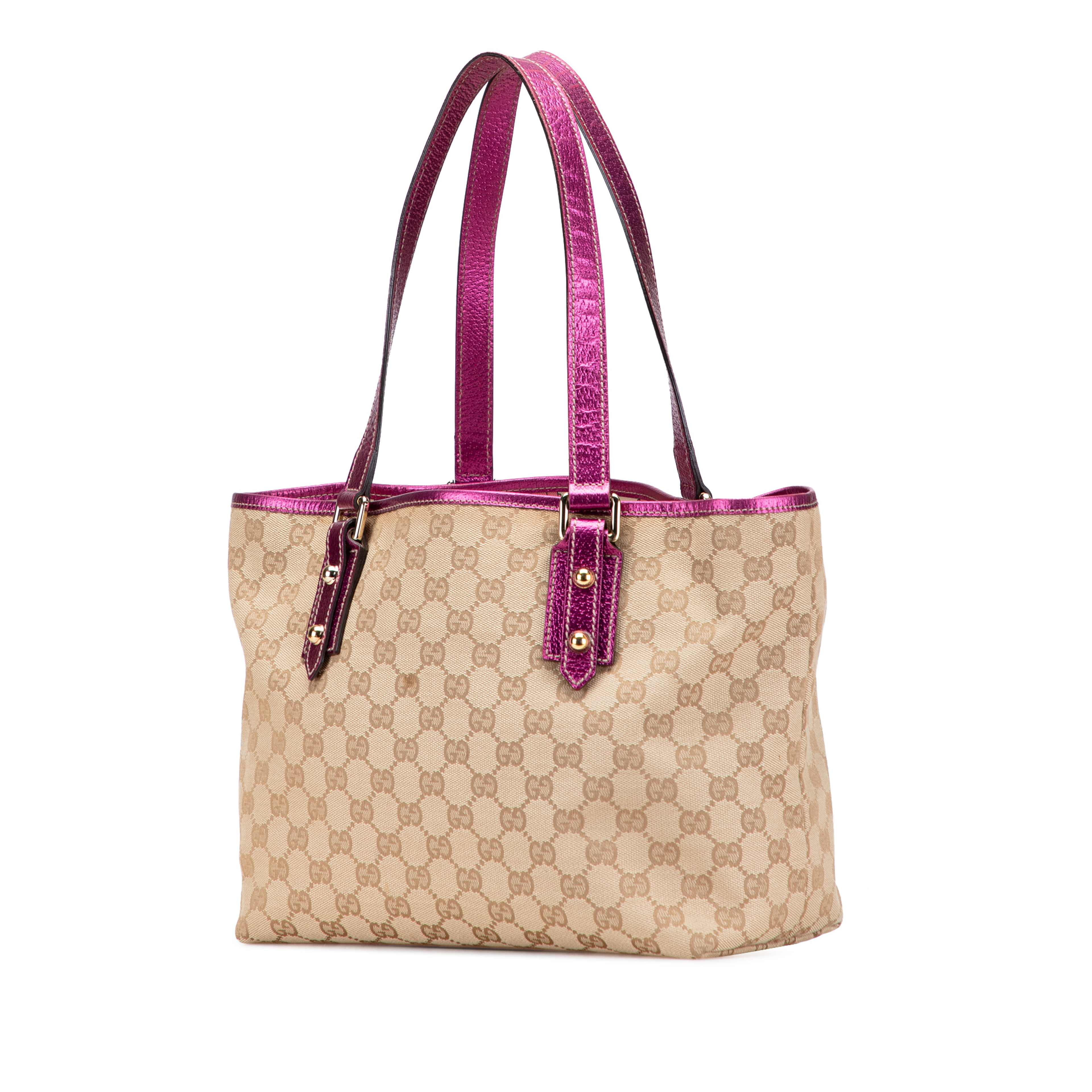 Gucci Gg Canvas Jolicoeur Tote, från Luxclusif, i färgen beige. Klicka för att öppna bilden i stort format