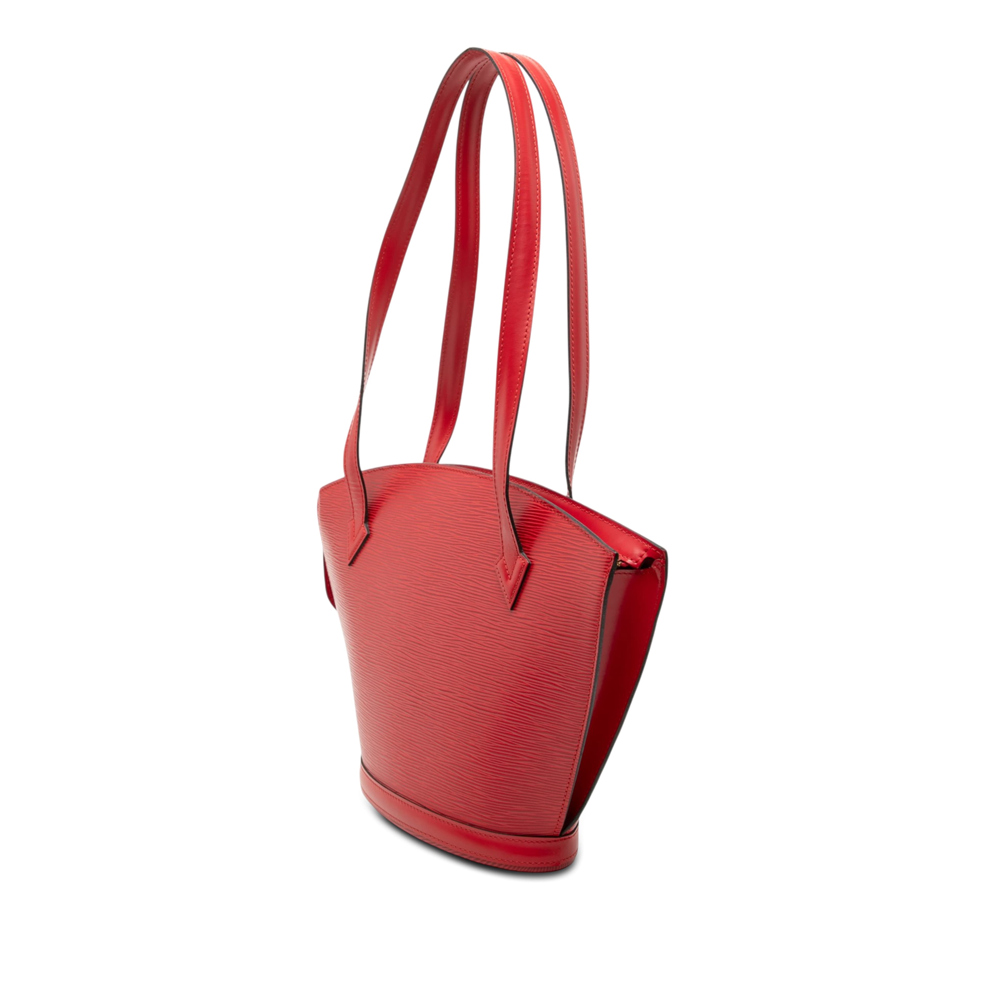 Louis Vuitton Epi Saint Jacques Pm Long Strap, från Luxclusif, i färgen röd. Klicka för att öppna bilden i stort format