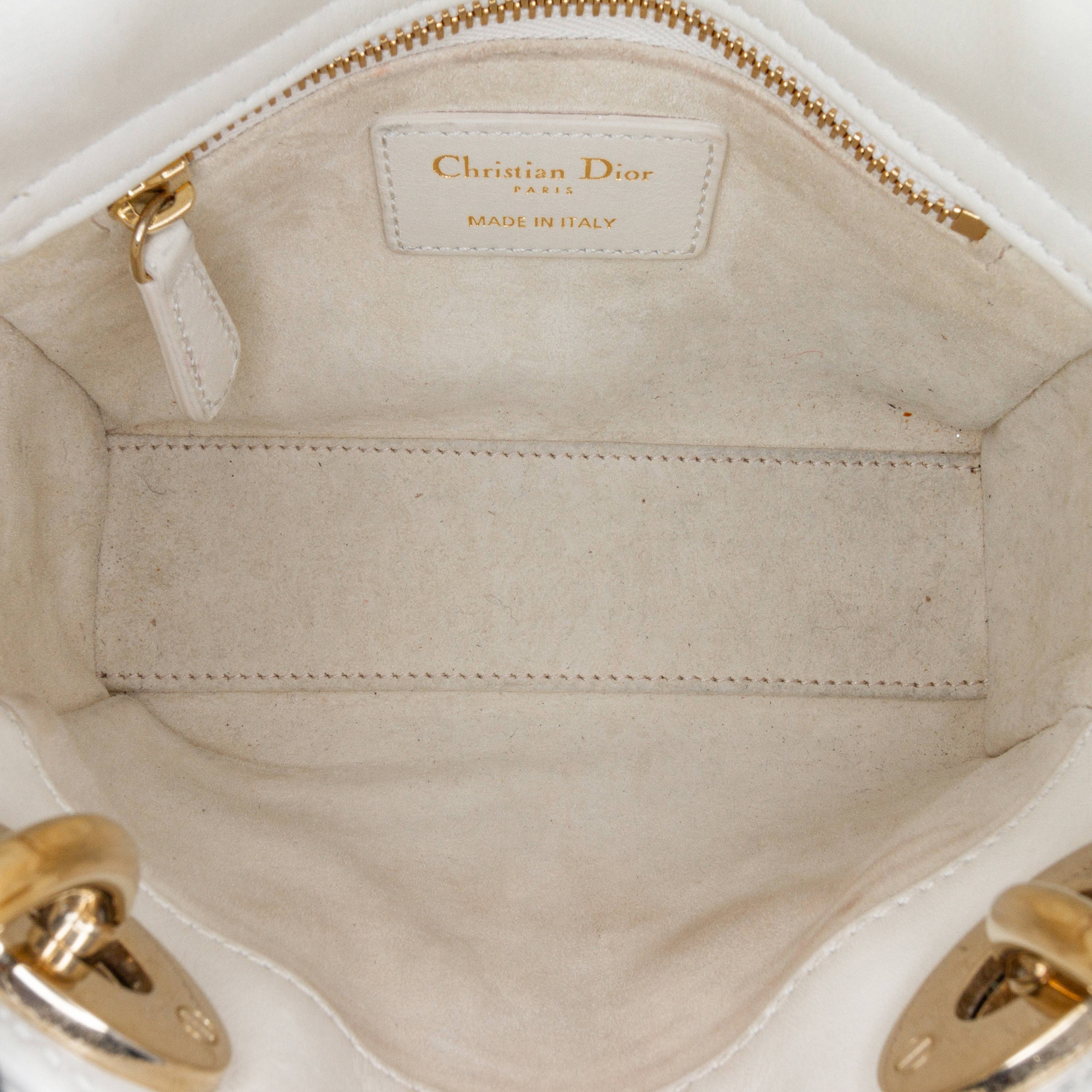 Dior Mini Lambskin Cannage Dioramour Chinese Valentines Lady Dior