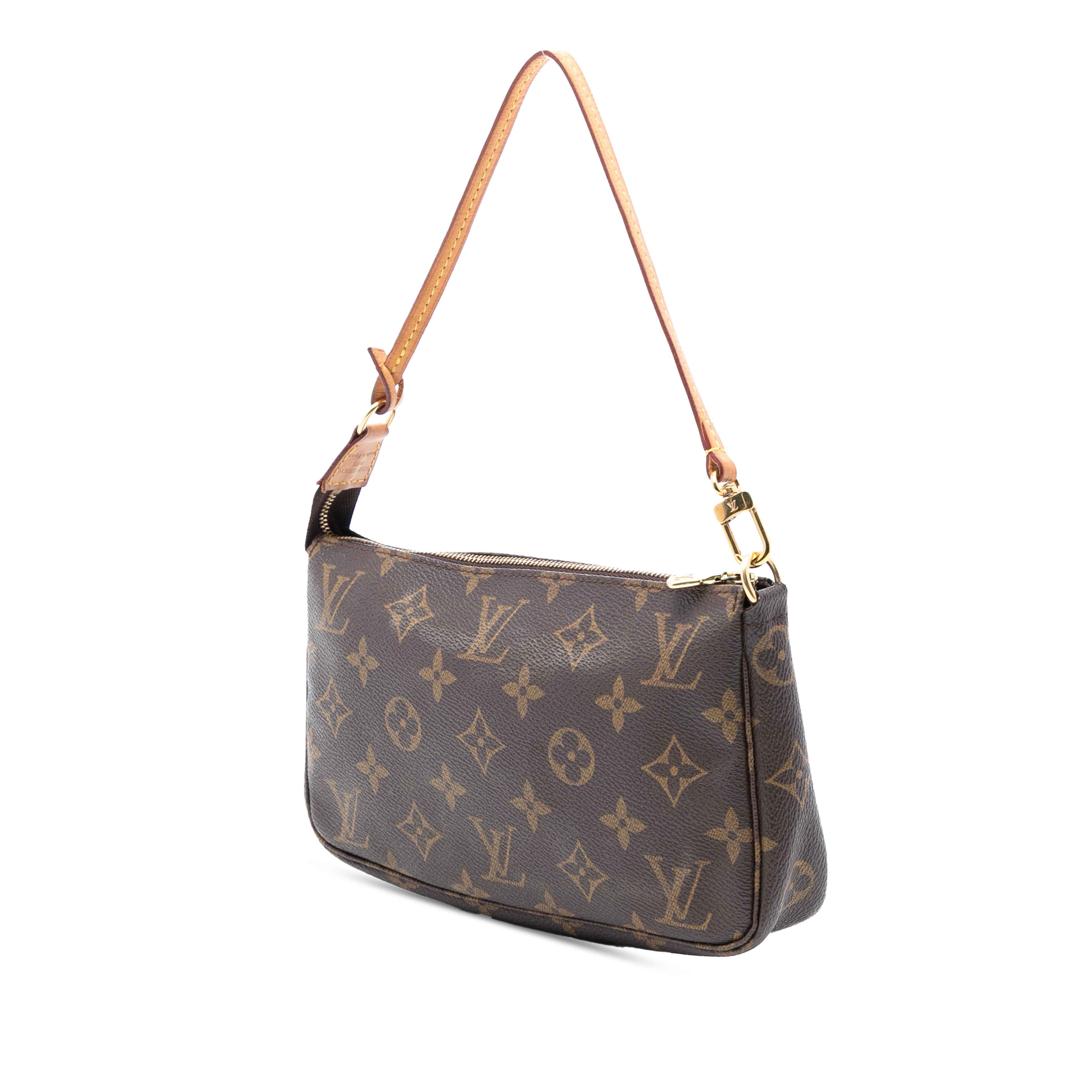 Louis Vuitton Monogram Pochette Accessoires, från Luxclusif, i färgen brown. Klicka för att öppna bilden i stort format