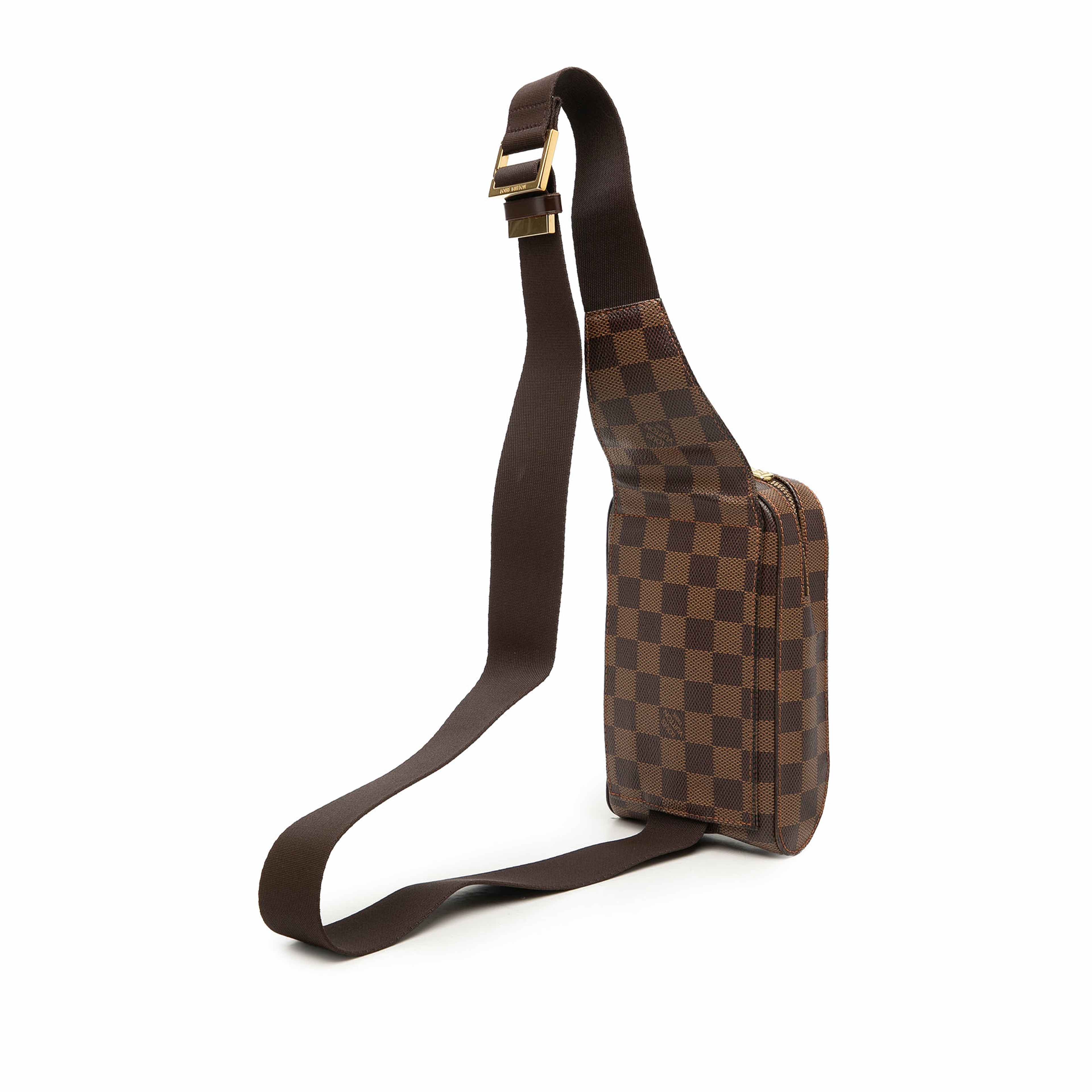 Louis Vuitton Damier Ebene Geronimos, från Luxclusif, i färgen brun. Klicka för att öppna bilden i stort format