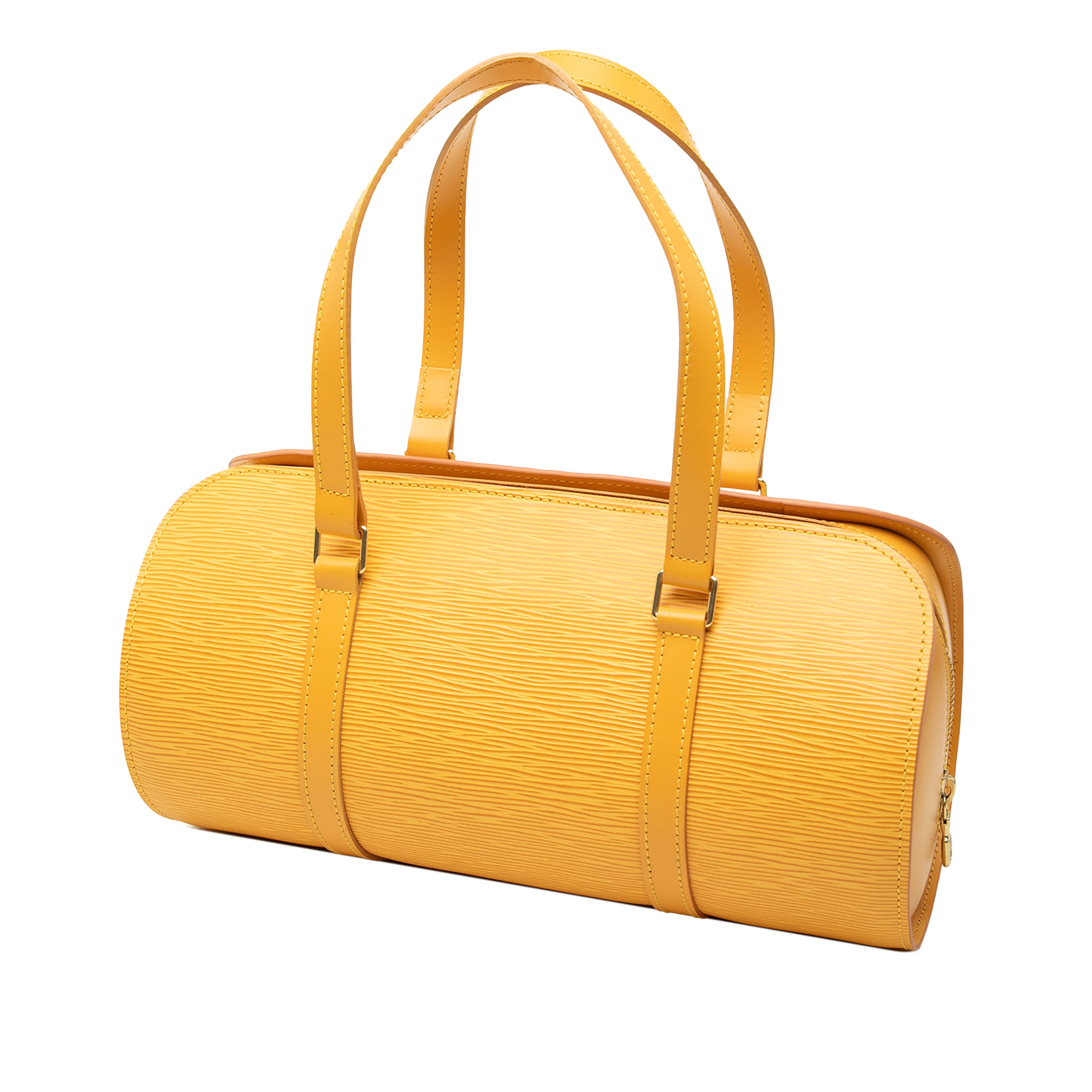 Louis Vuitton Epi Soufflot, från Luxclusif, i färgen gul. Klicka för att öppna bilden i stort format