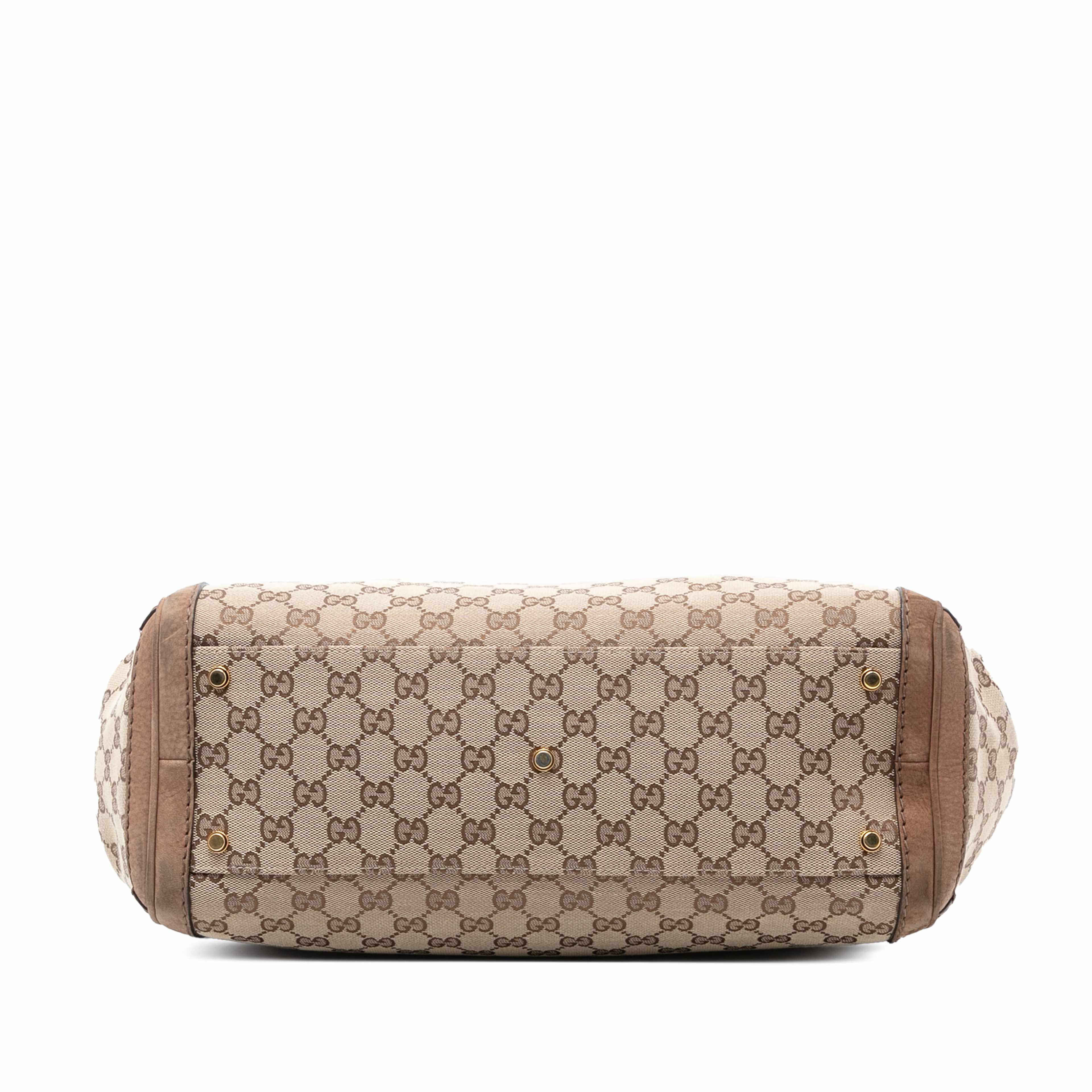 Gucci Gg Canvas Running Tote, från Luxclusif, i färgen beige. Klicka för att öppna bilden i stort format