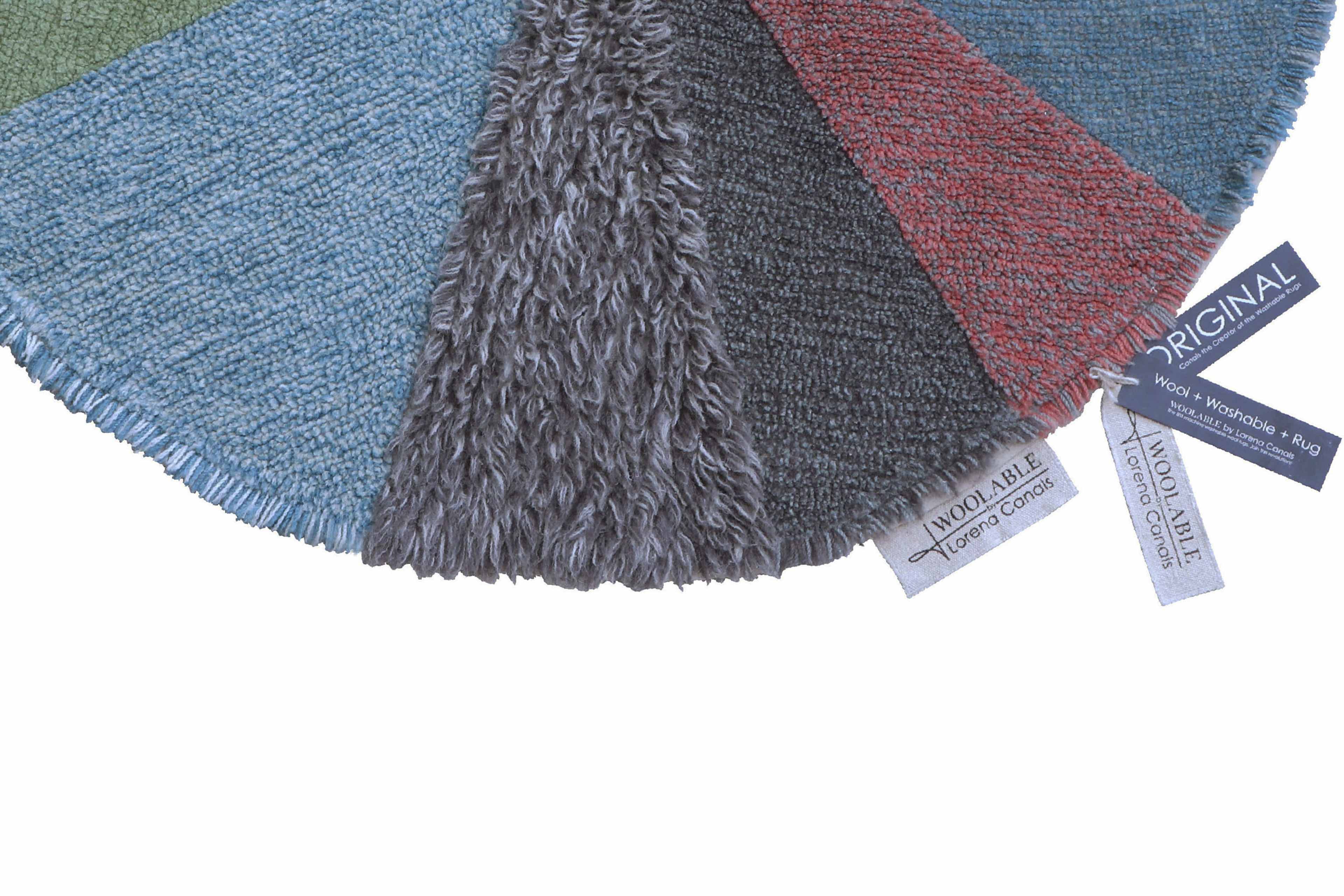 Tvättbar Ullmatta Woolable Pie Chart, från LORENA CANALS, i färgen Multicolor. Klicka för att öppna bilden i stort format