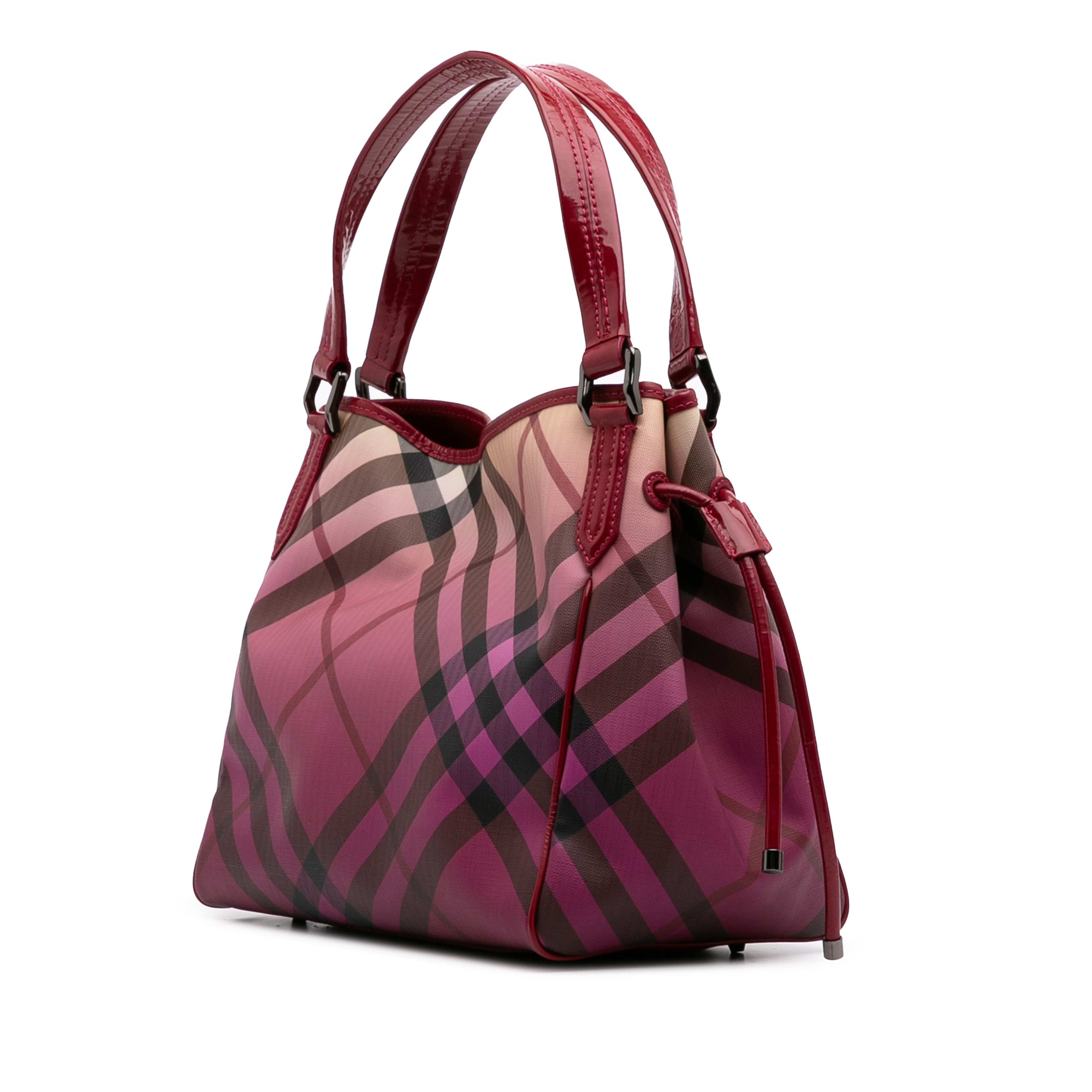 Burberry Supernova Check Coated Canvas Bilmore Tote