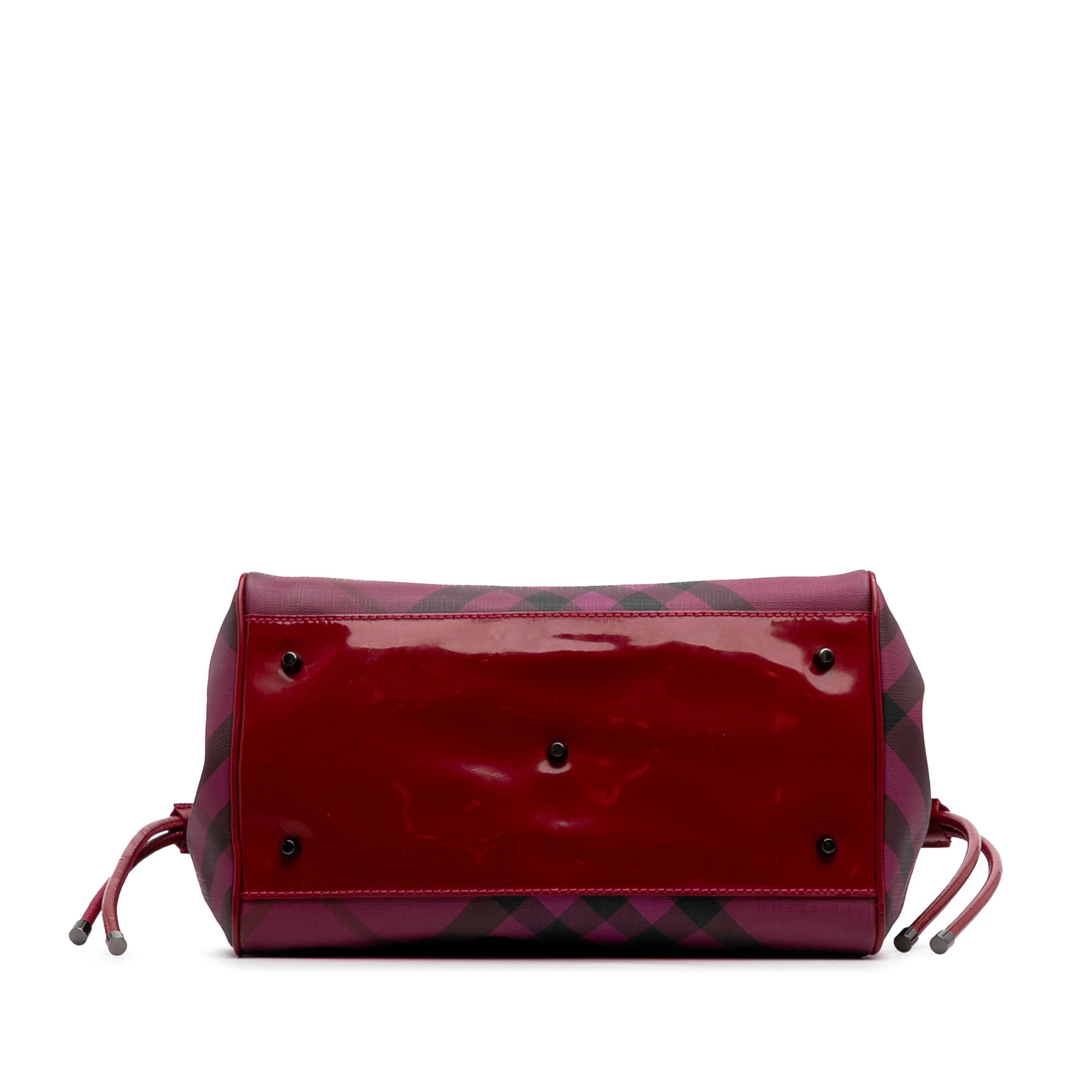 Burberry Supernova Check Coated Canvas Bilmore Tote