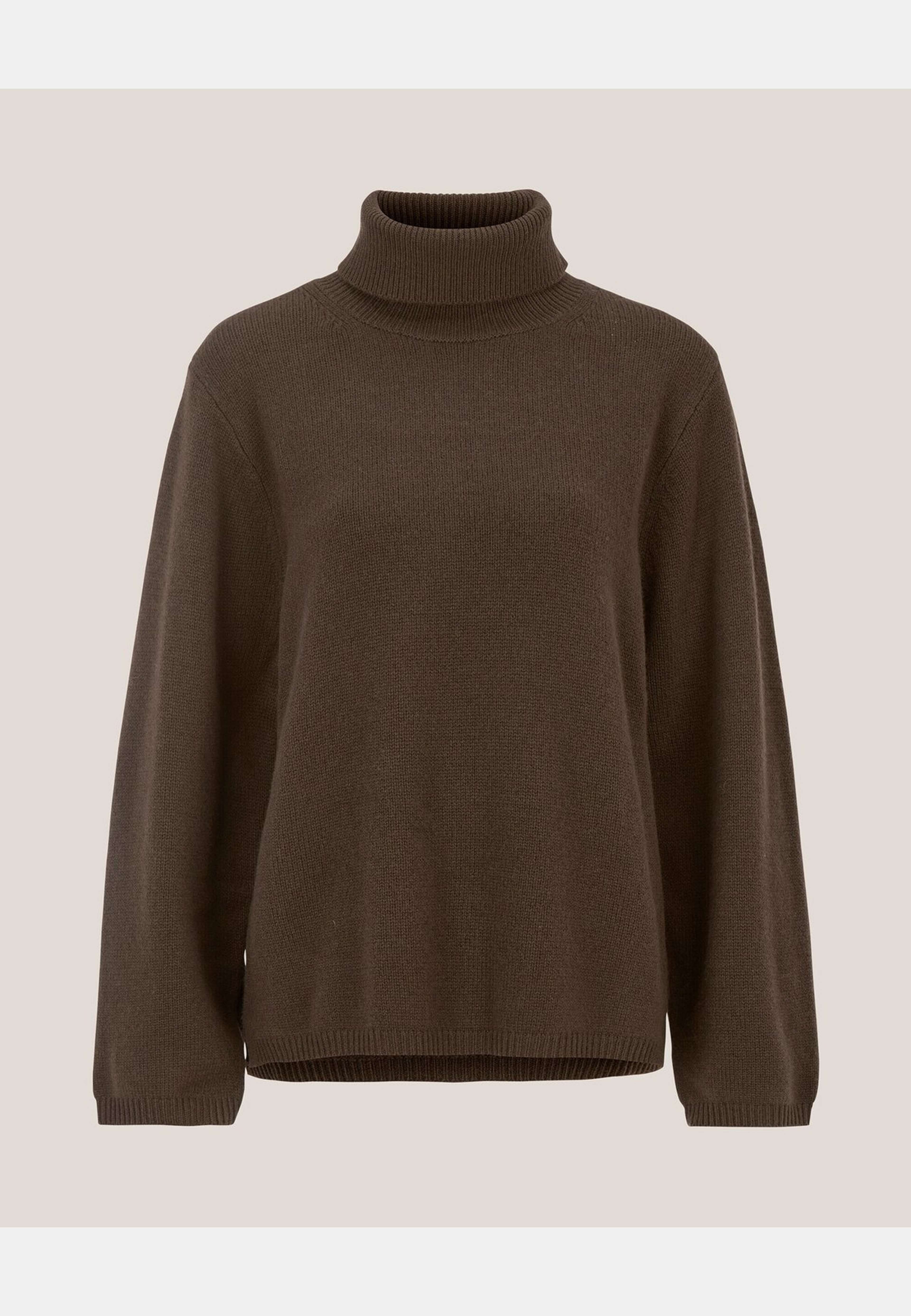 Polotröja Alva, från Newhouse, i färgen brun. Klicka för att öppna bilden i stort format