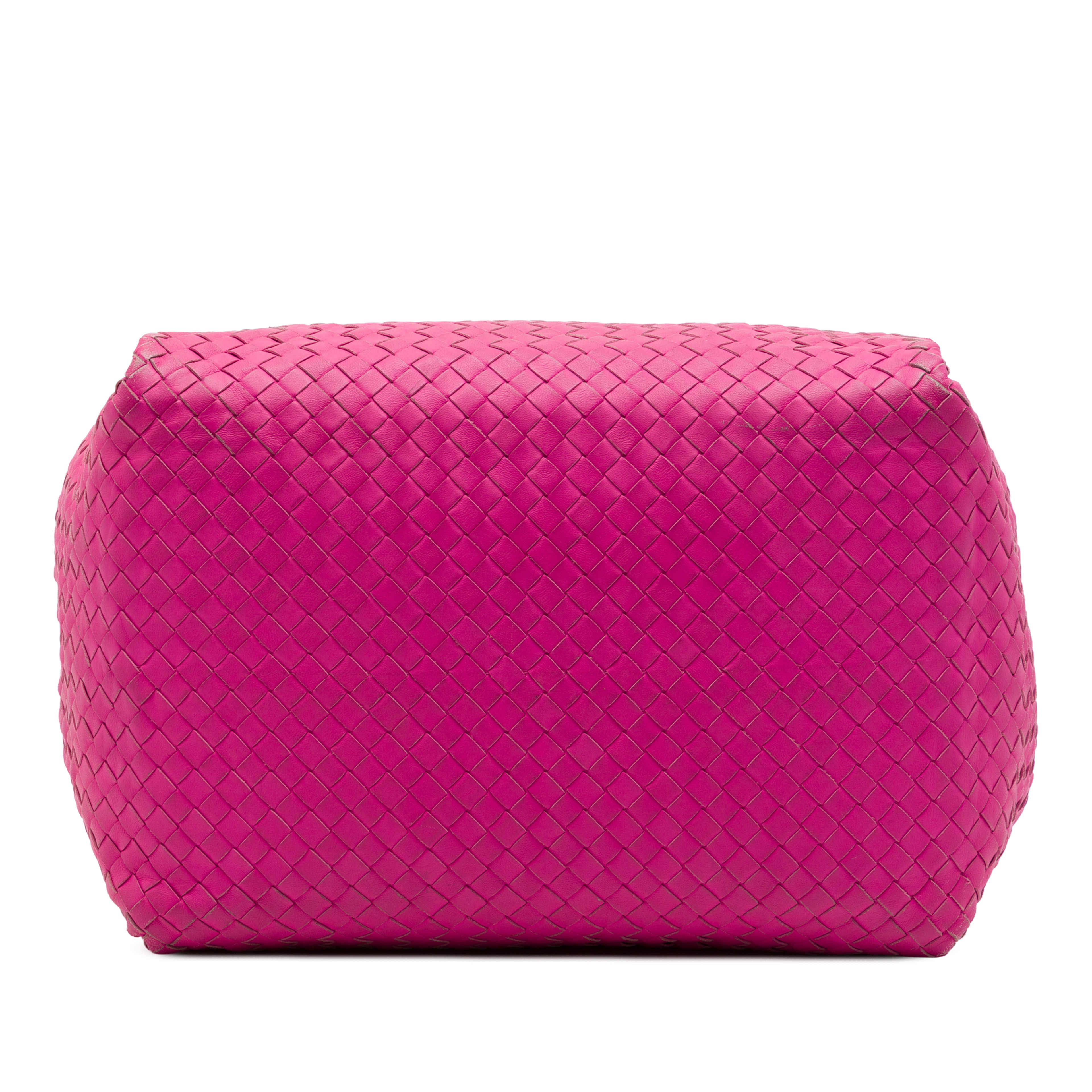Bottega Veneta Nappa Intrecciato Parachute Tote, från Luxclusif, i färgen rosa. Klicka för att öppna bilden i stort format