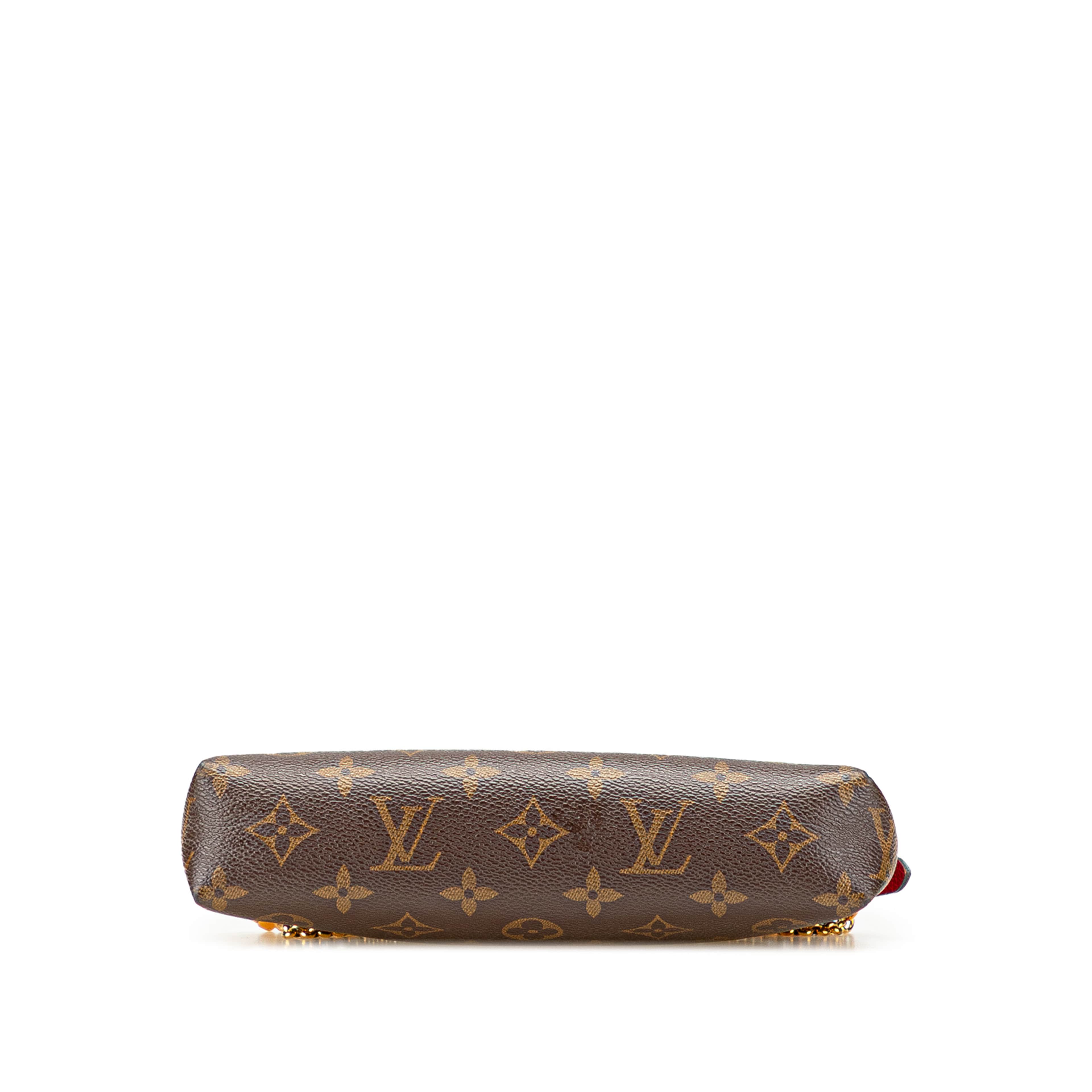 Louis Vuitton Monogram Pallas Clutch, från Luxclusif, i färgen brown. Klicka för att öppna bilden i stort format