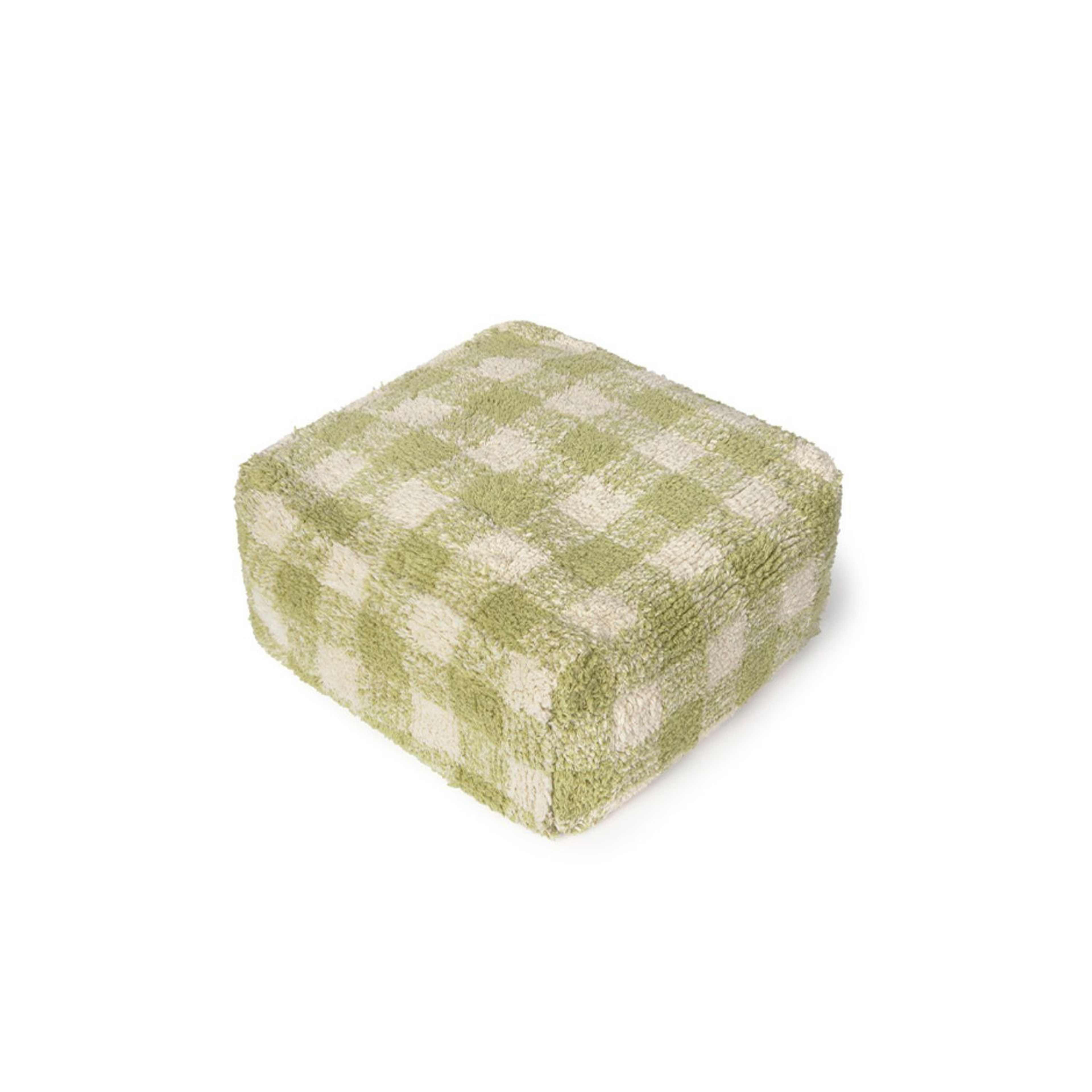 Puff Vichy, från LORENA CANALS, i färgen matcha, naturlig. Klicka för att öppna bilden i stort format