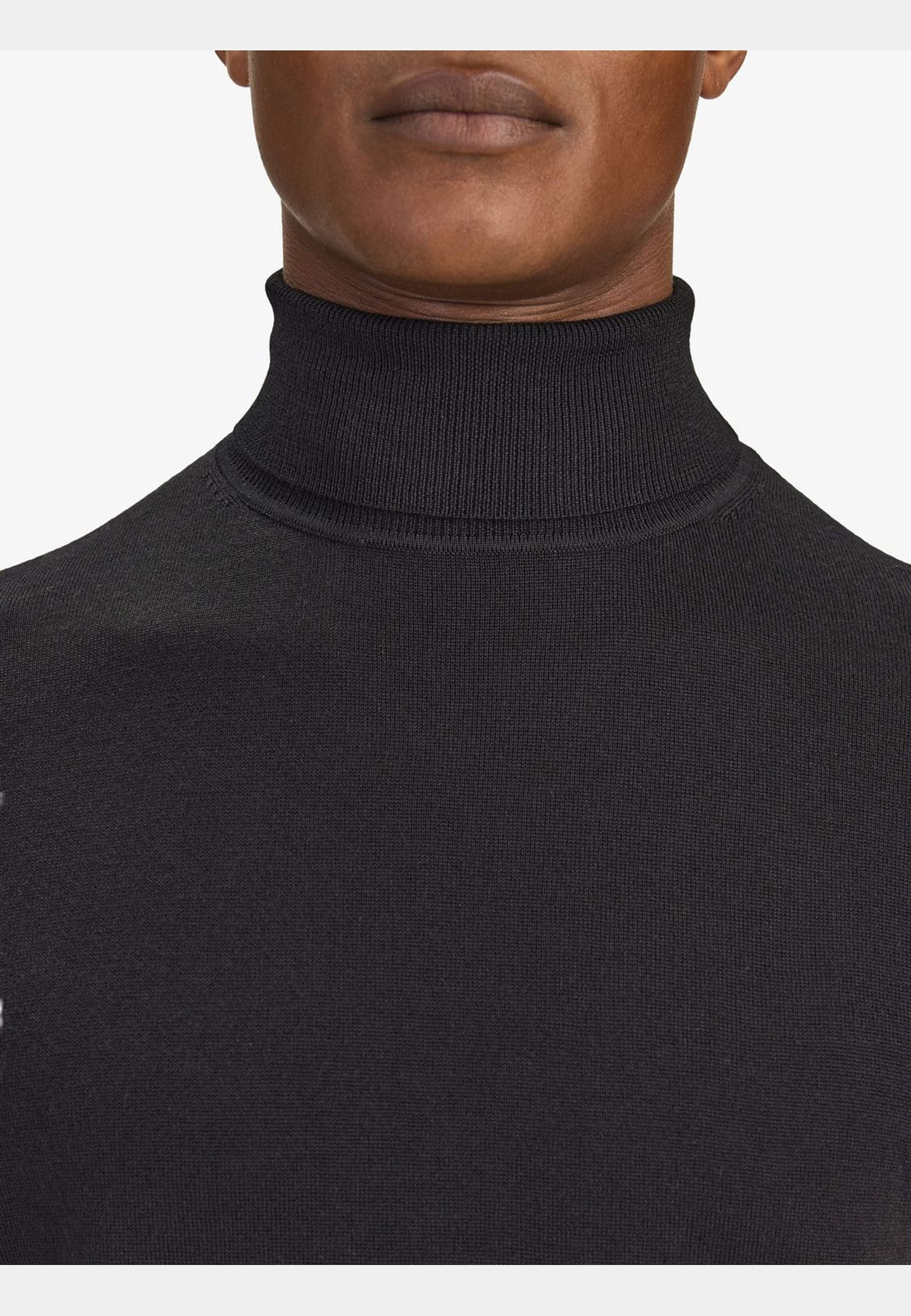 Merino Roller Neck Sweater (albion), från John Henric, i färgen black. Klicka för att öppna bilden i stort format