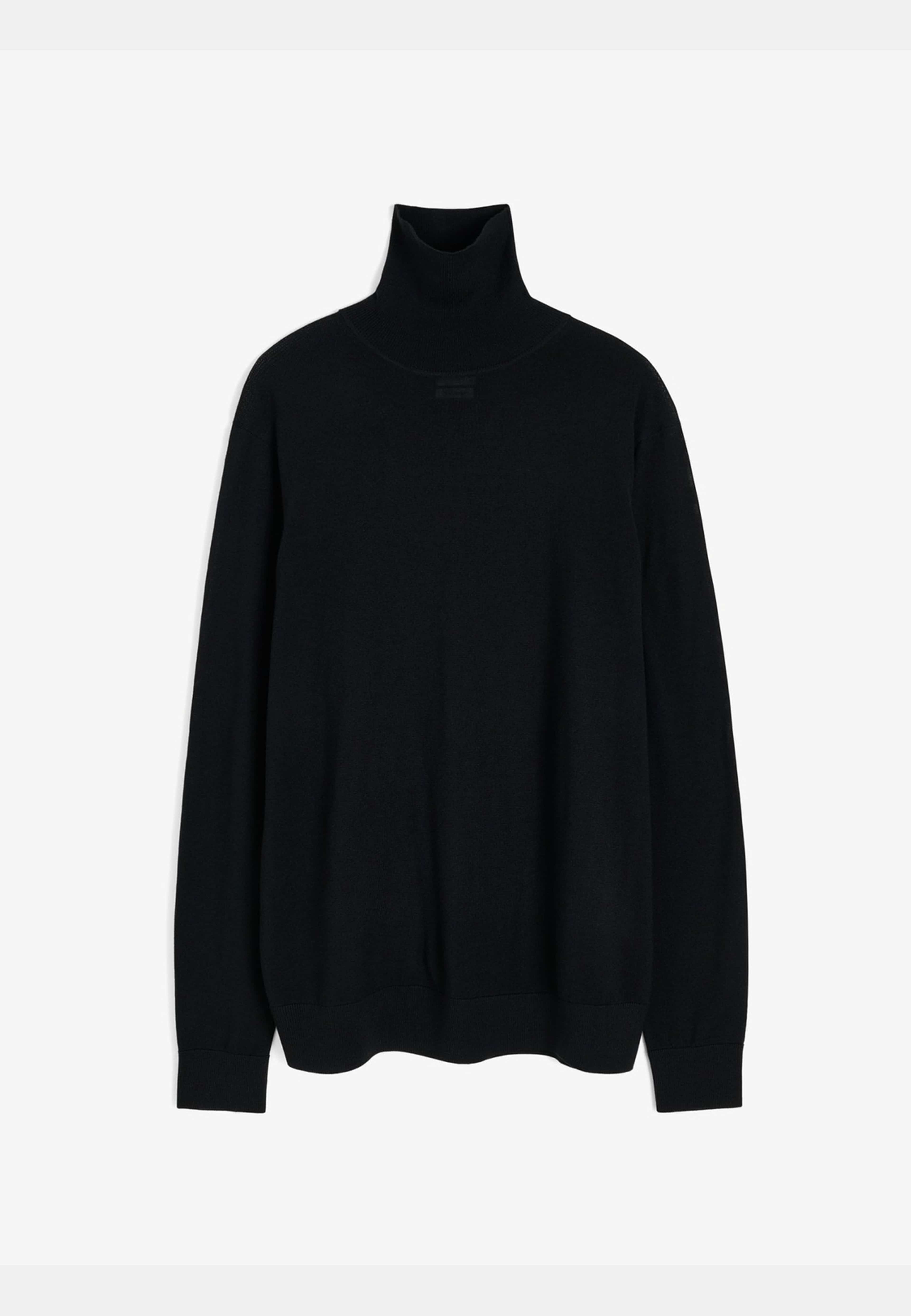 Merino Roller Neck Sweater (albion), från John Henric, i färgen black. Klicka för att öppna bilden i stort format