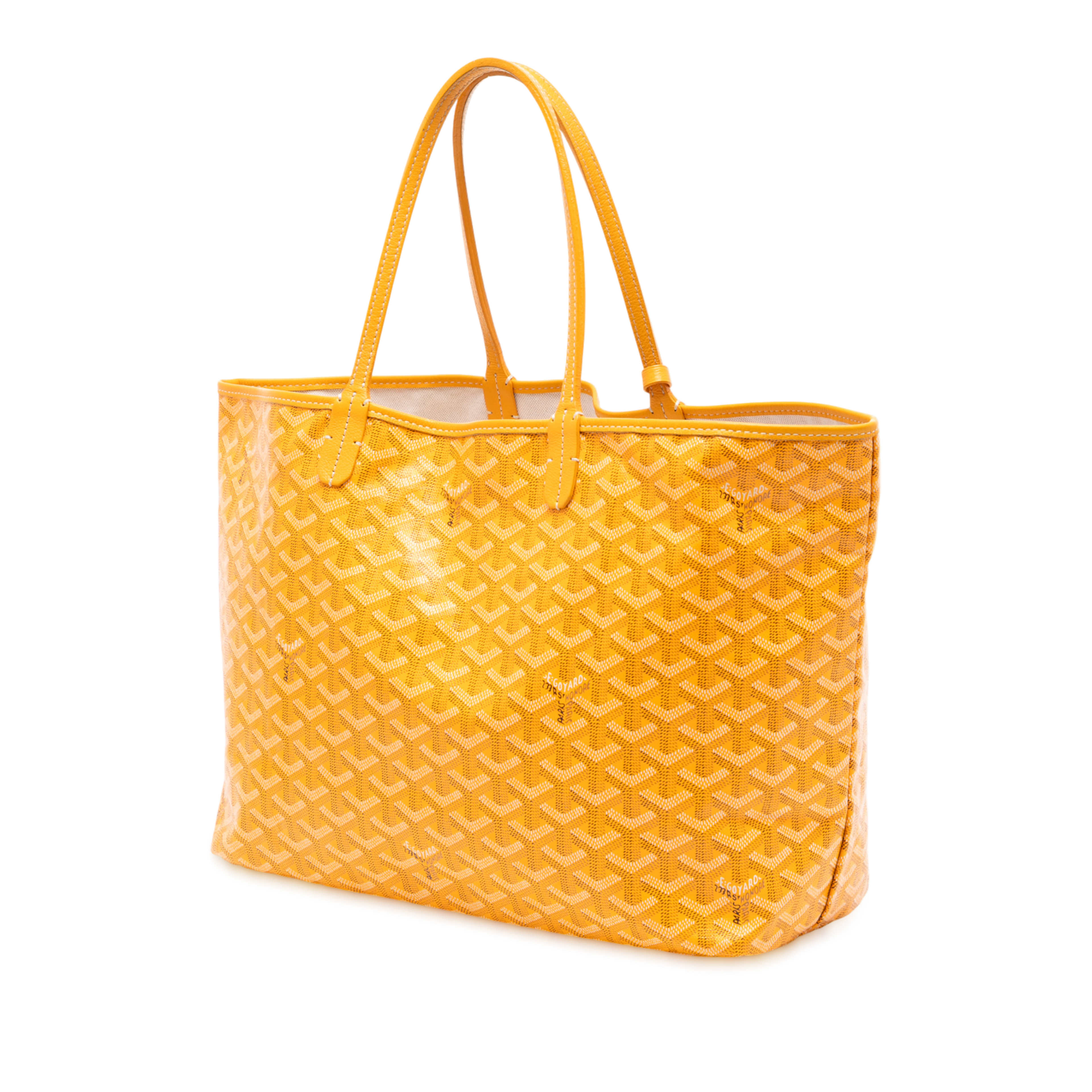 Goyard Goyardine Saint Louis Pm, från Luxclusif, i färgen gul. Klicka för att öppna bilden i stort format