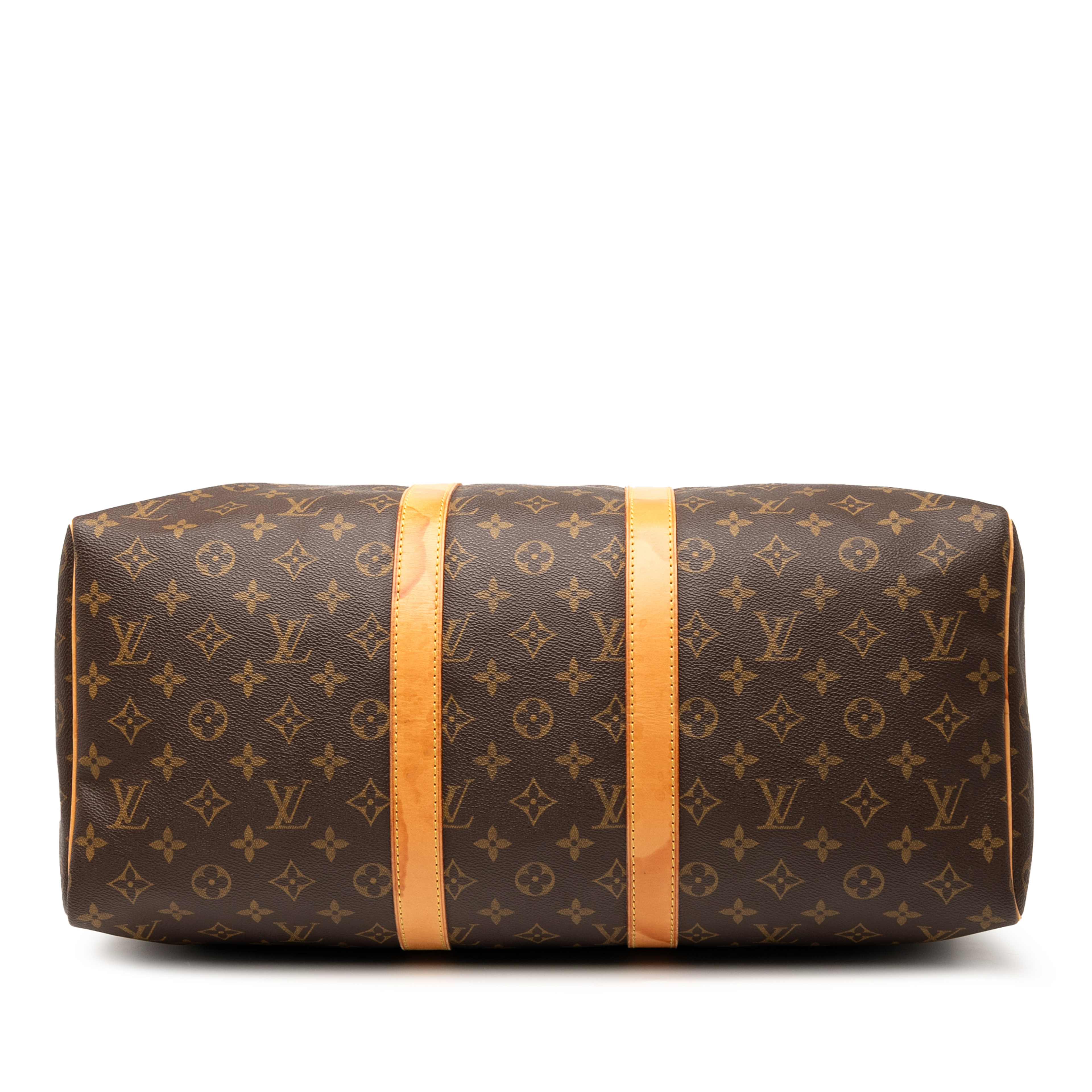 Louis Vuitton Monogram Keepall 45, från Luxclusif, i färgen brown. Klicka för att öppna bilden i stort format
