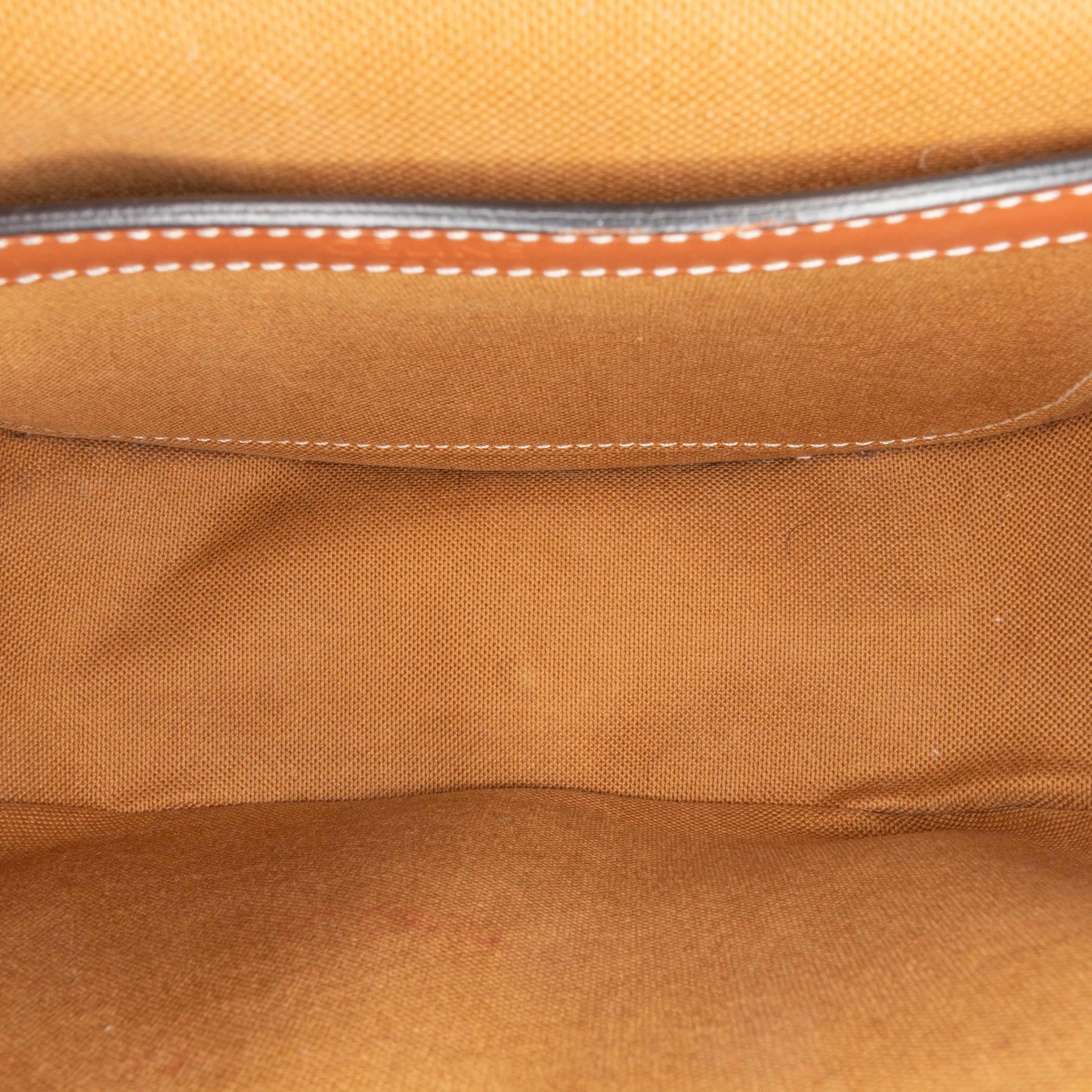 Celine Medium Triomphe Coated Canvas Folco Crossbody