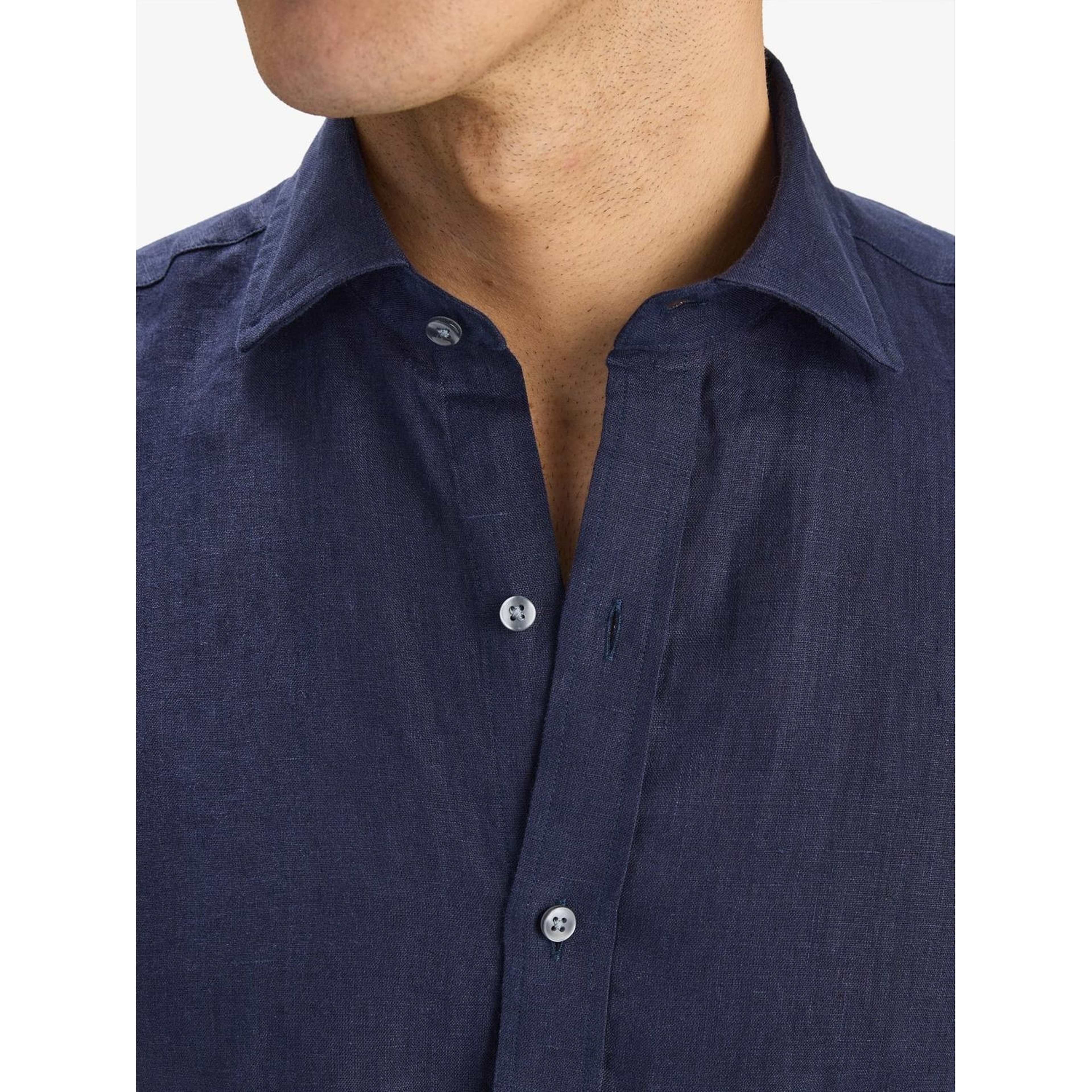 Linen Solid Smart Shirt (aeson)