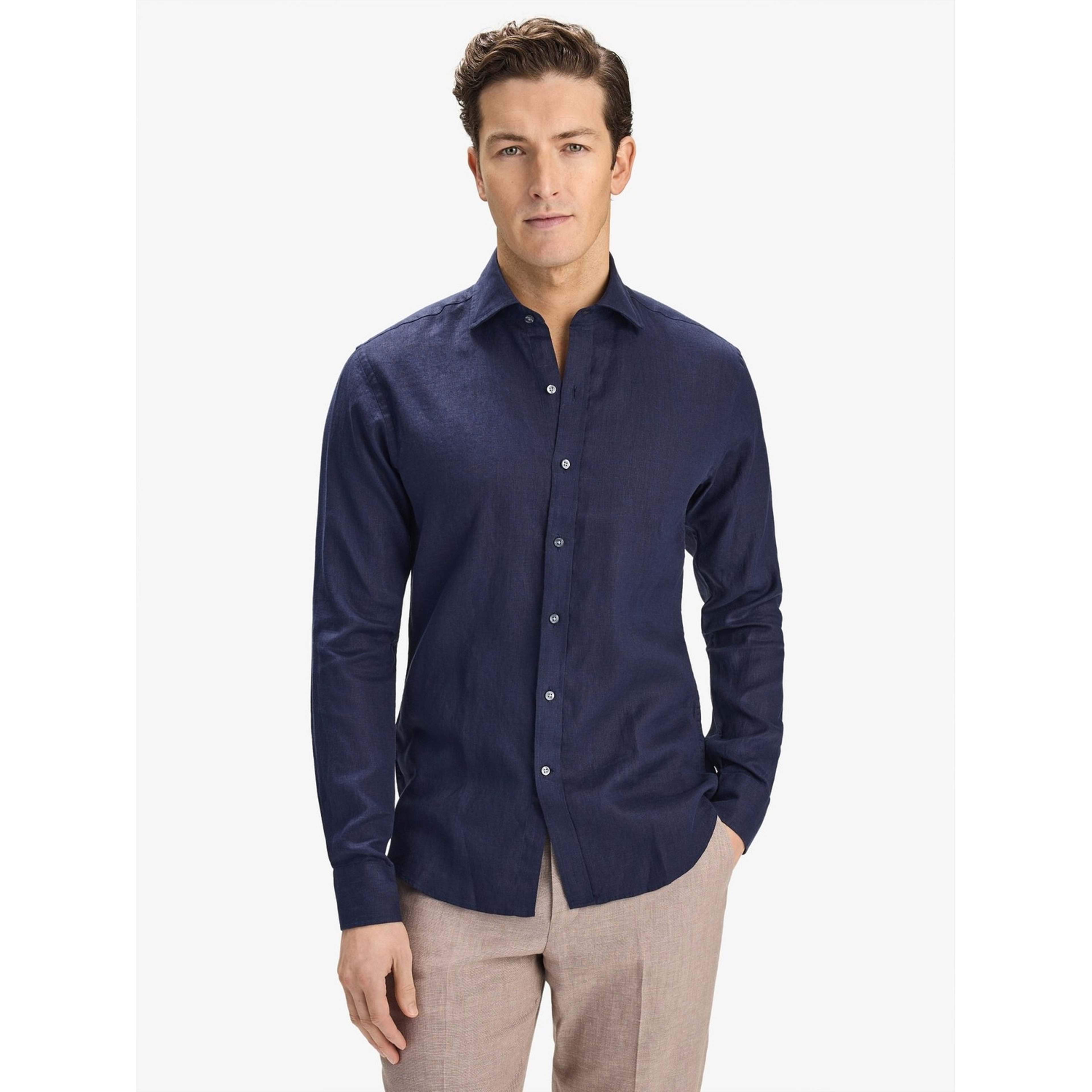 Linen Solid Smart Shirt (aeson)