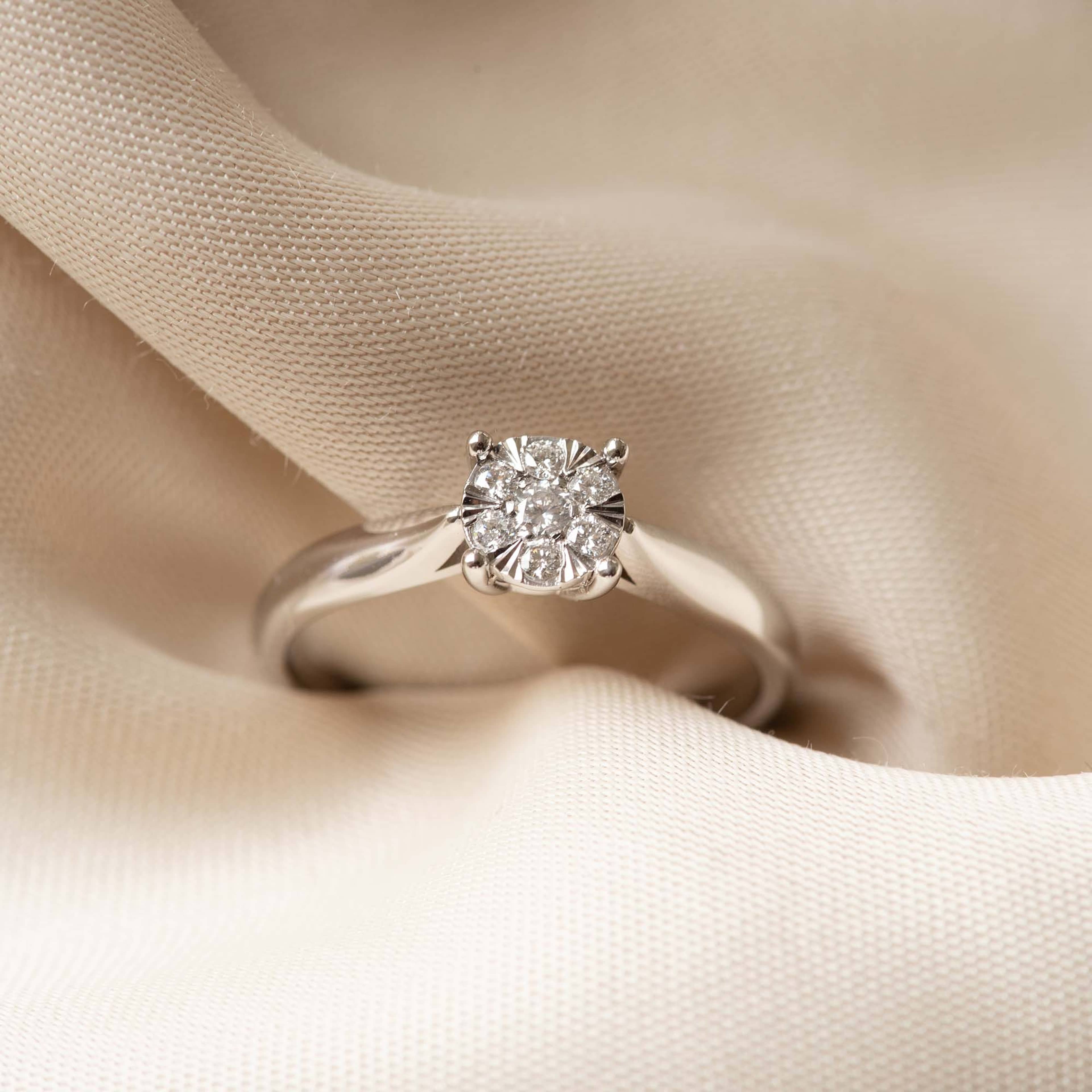 De La Paix Vitt Guld Ring