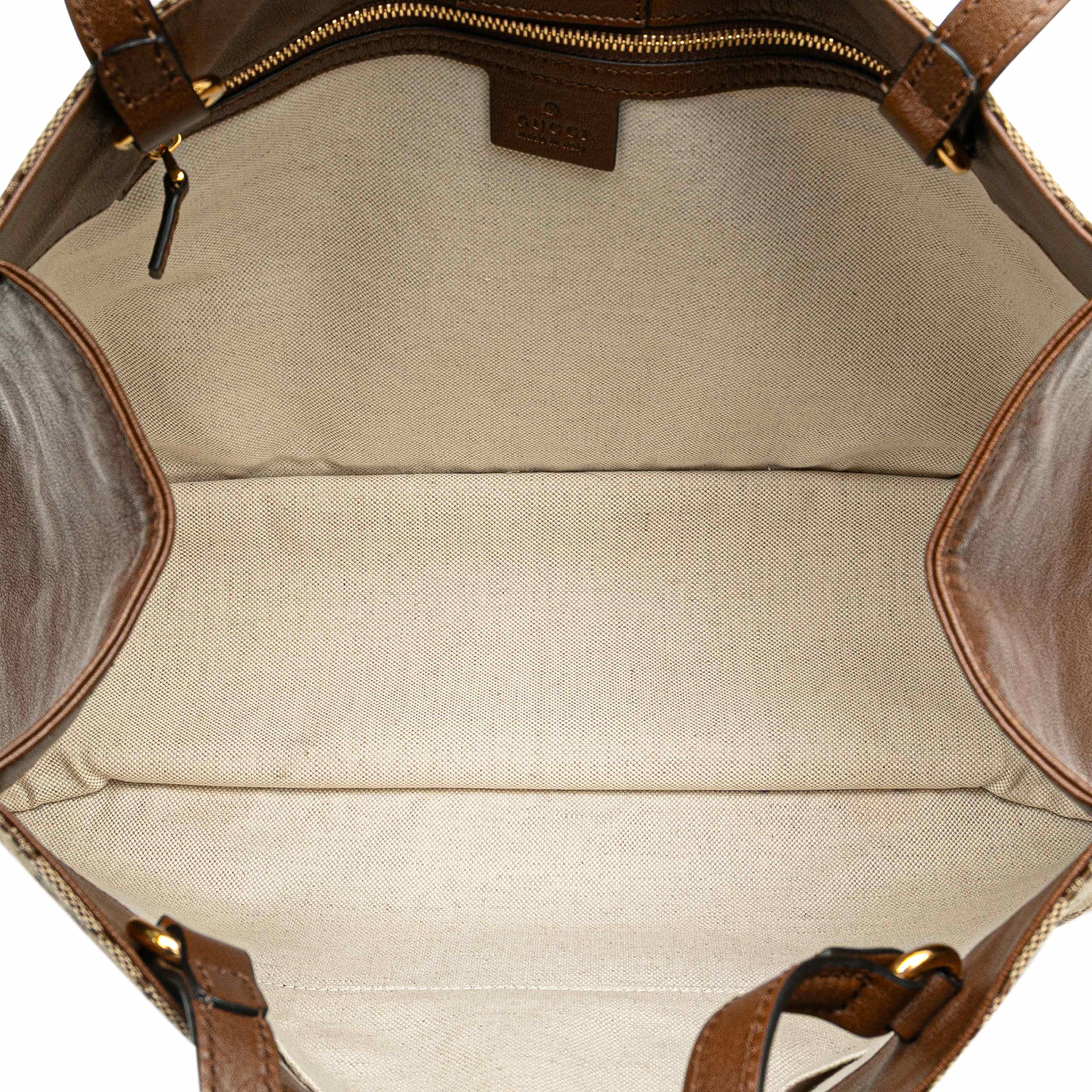 Gucci Medium Gg Canvas Horsebit 1955 Tote