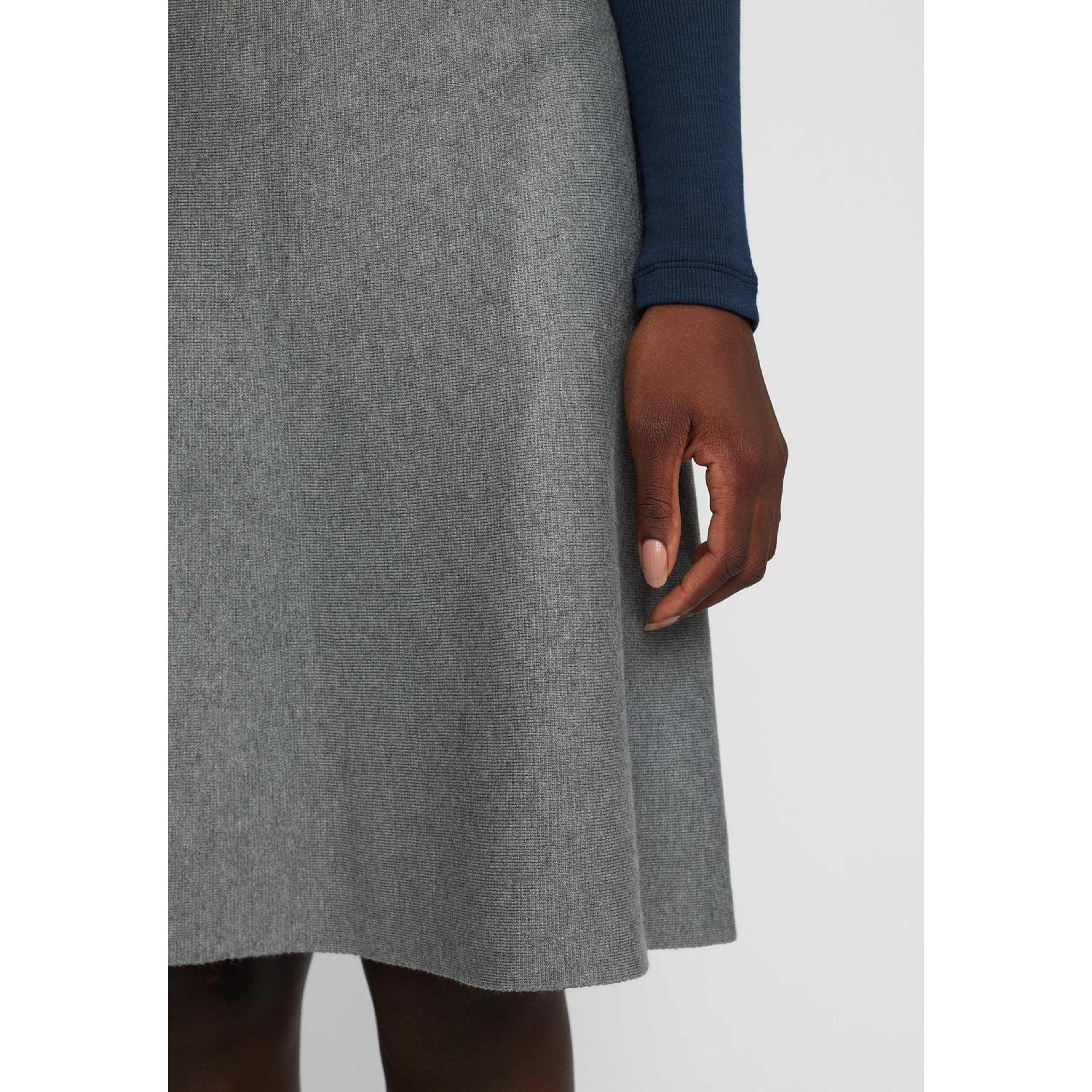Srhenrietta Short Skirt - Medium Grey Melange