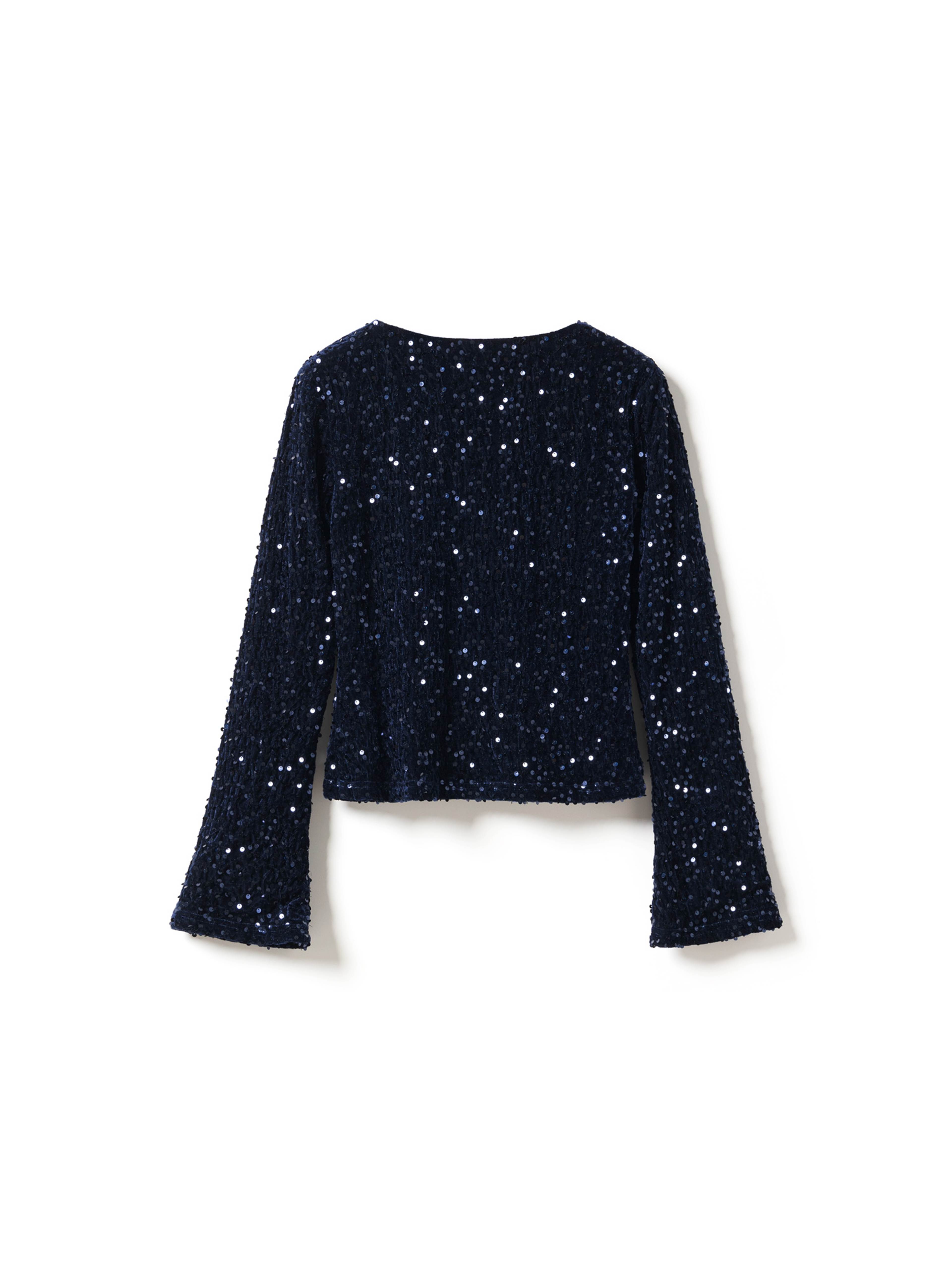 Lucille Top - Navy Blue, från Noella, i färgen navy blue. Klicka för att öppna bilden i stort format
