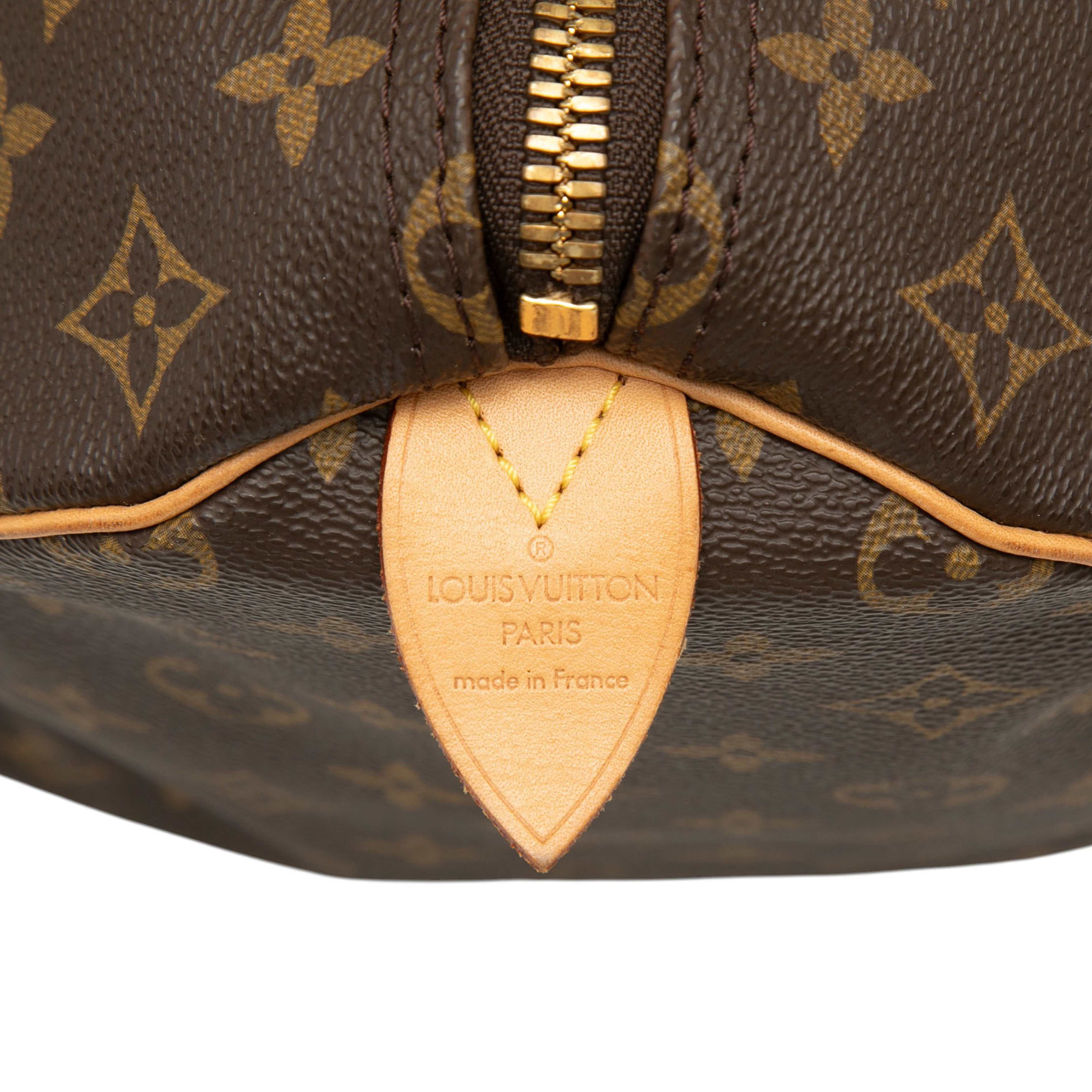 Louis Vuitton Monogram Keepall 50, från Luxclusif, i färgen brun. Klicka för att öppna bilden i stort format