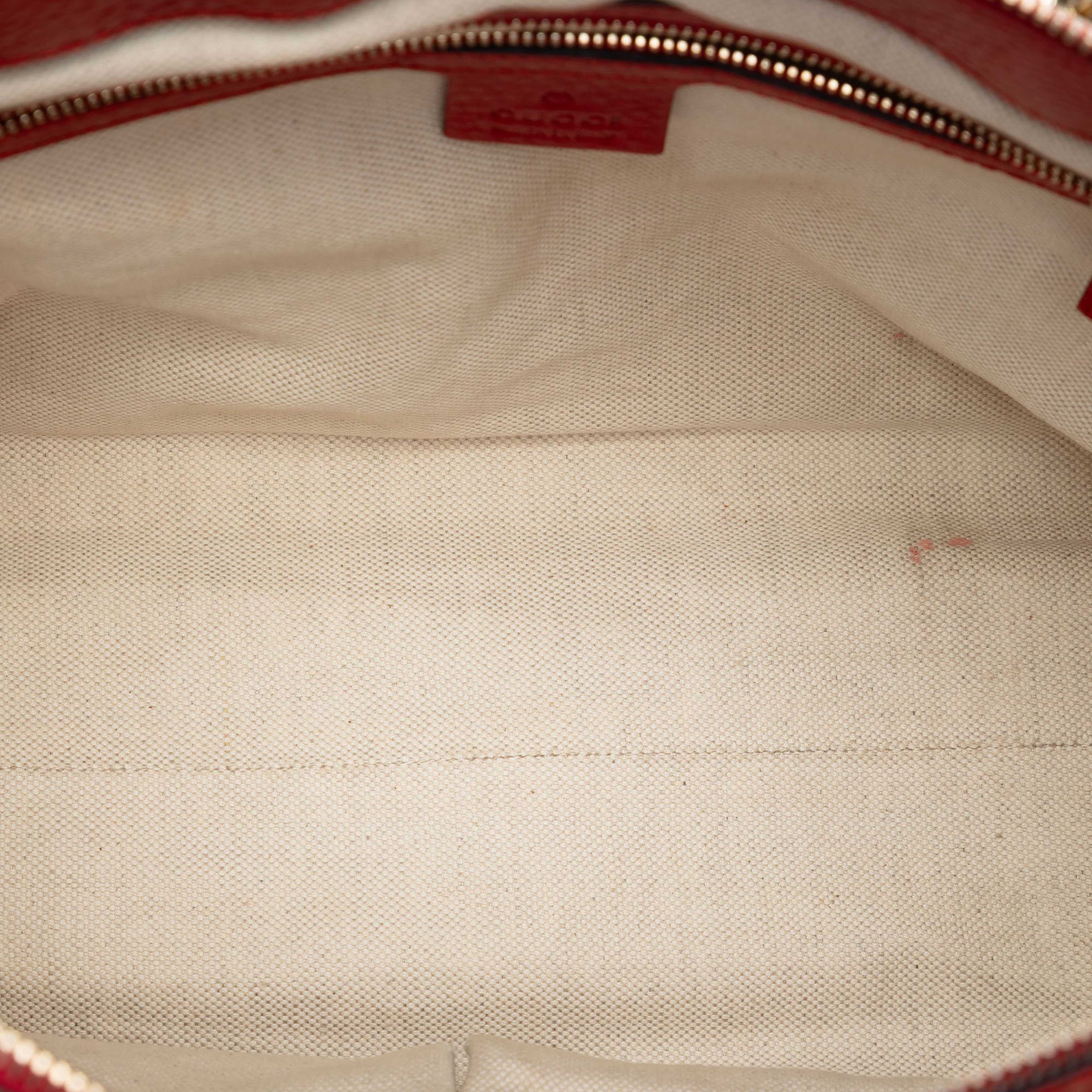 Gucci Gg Canvas Bella Satchel, från Luxclusif, i färgen beige. Klicka för att öppna bilden i stort format