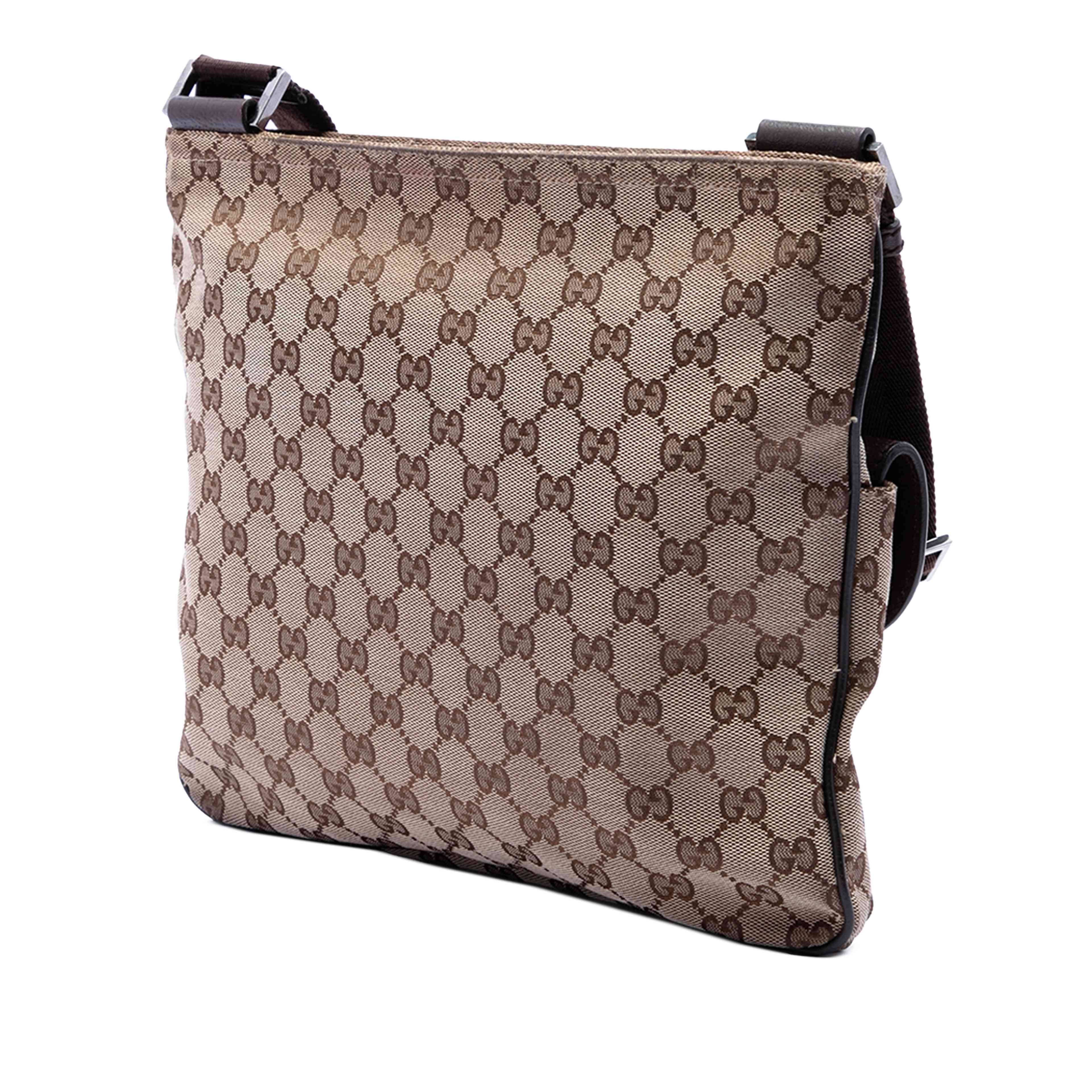Gucci Gg Canvas Crossbody, från Luxclusif, i färgen beige. Klicka för att öppna bilden i stort format