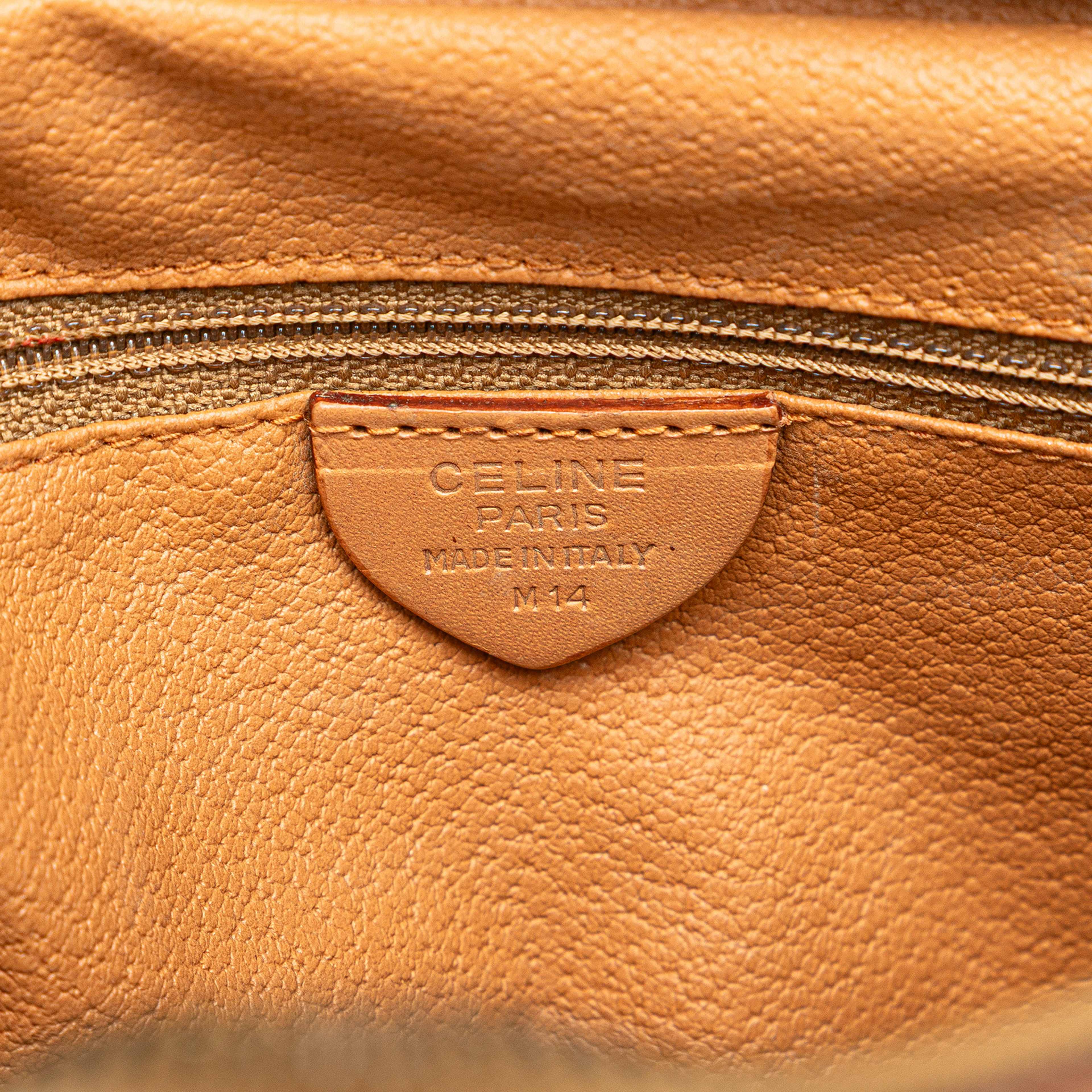 Celine Macadam Coated Canvas Crossbody, från Luxclusif, i färgen brown. Klicka för att öppna bilden i stort format