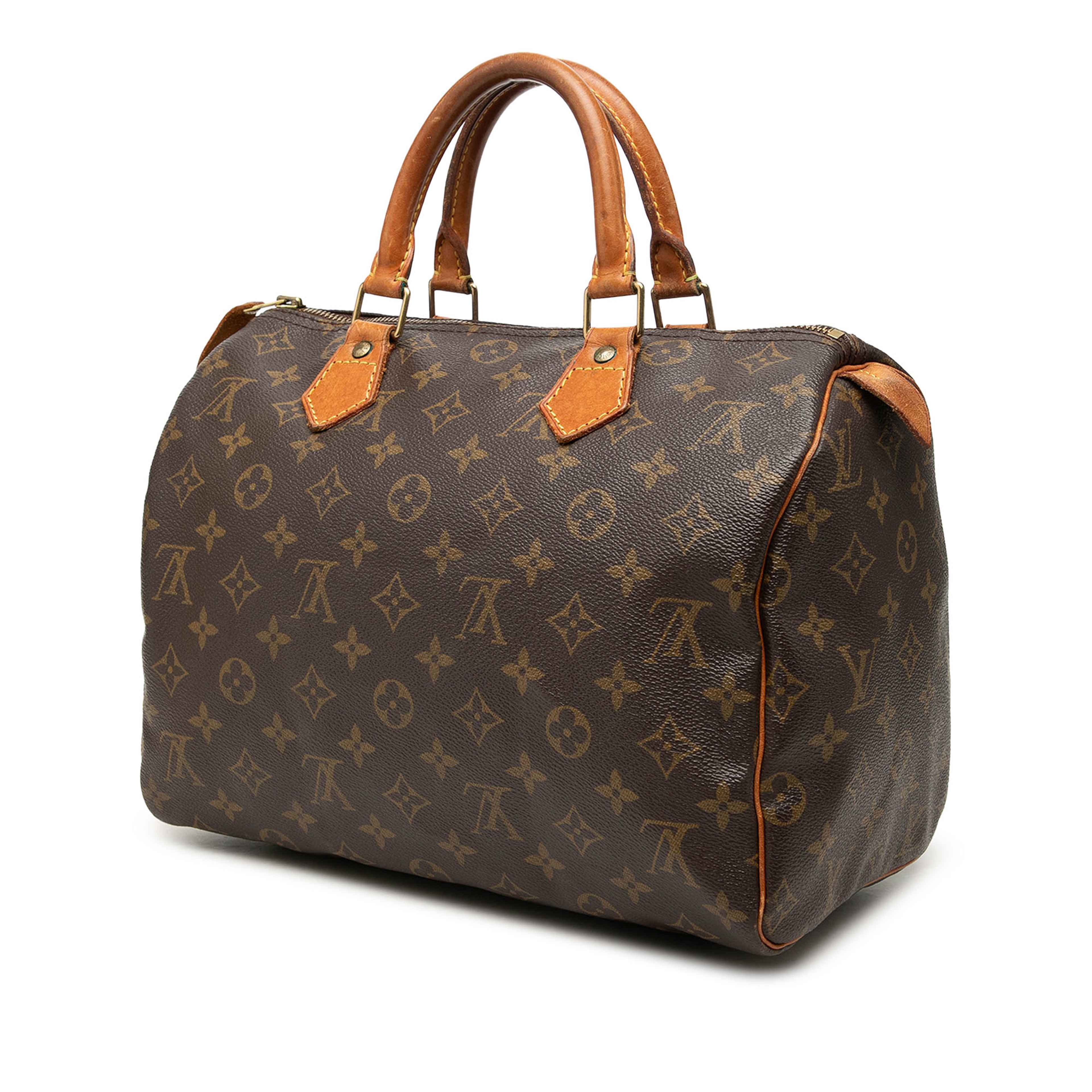 Louis Vuitton Monogram Speedy 30, från Luxclusif, i färgen brun. Klicka för att öppna bilden i stort format