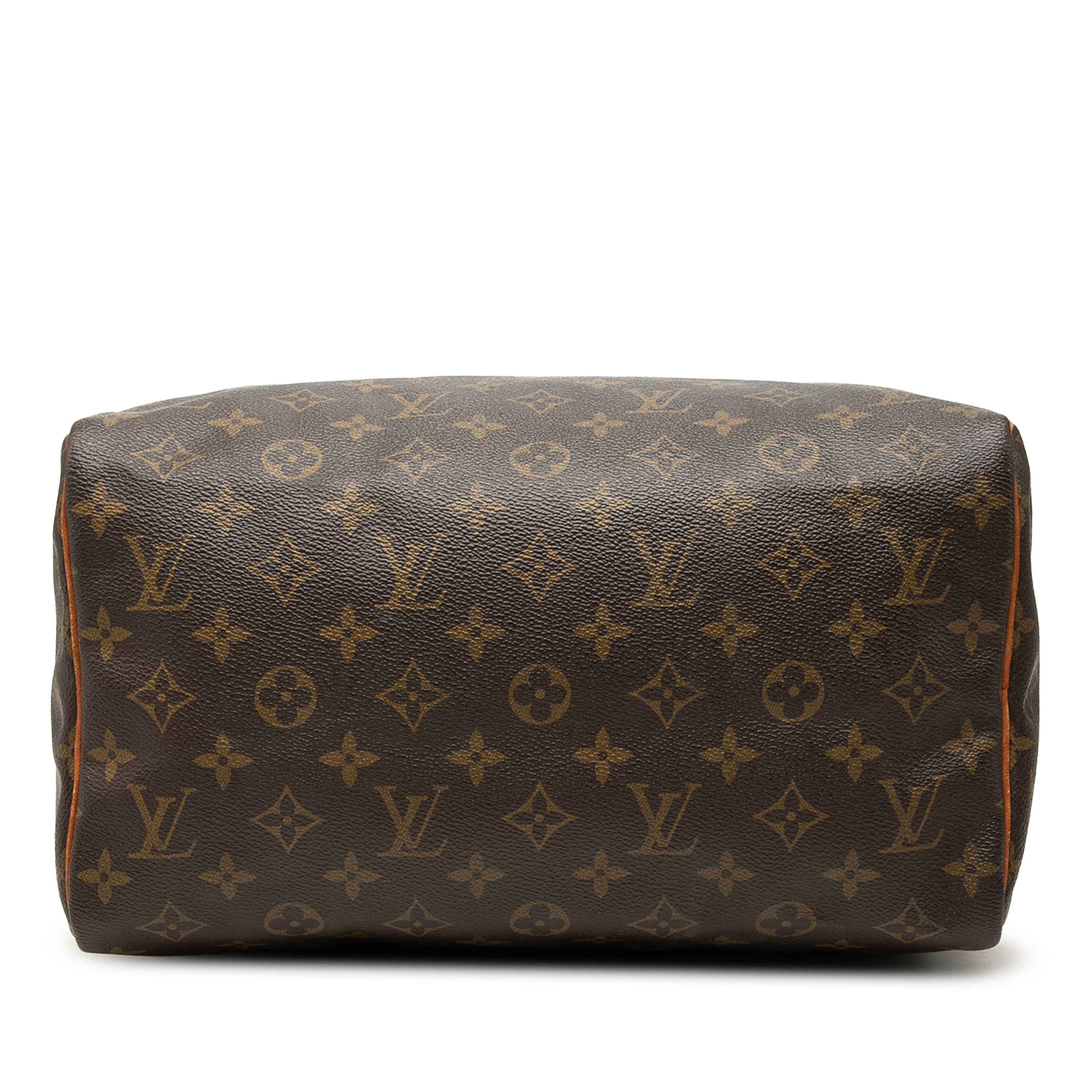 Louis Vuitton Monogram Speedy 30, från Luxclusif, i färgen brun. Klicka för att öppna bilden i stort format