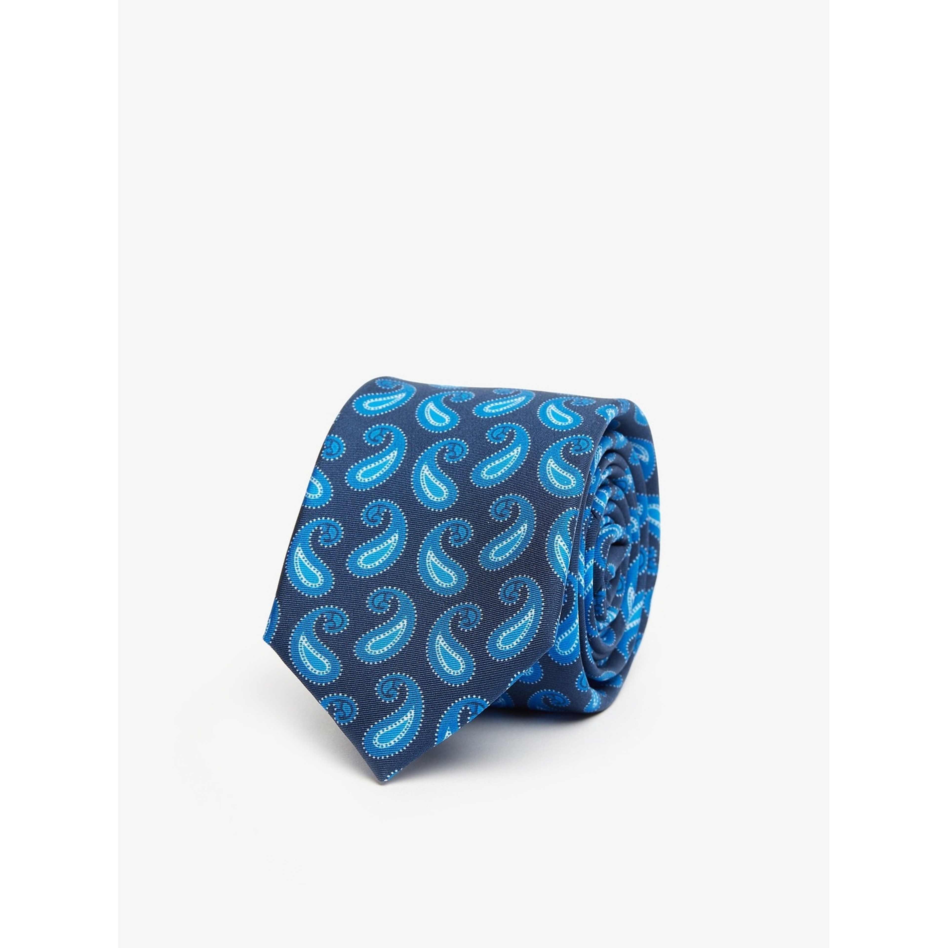 Tie Paisley, från John Henric, i färgen dark blue. Klicka för att öppna bilden i stort format