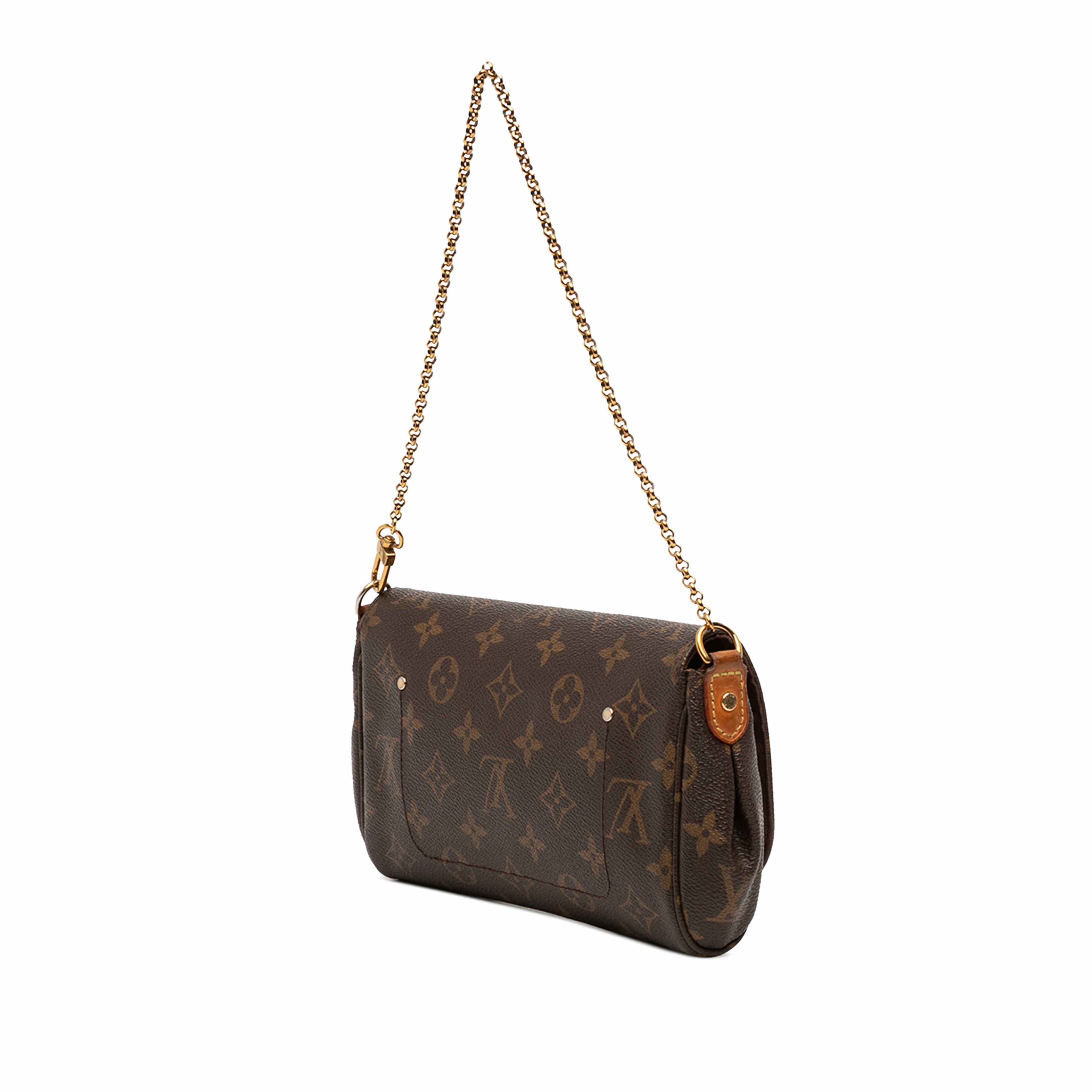 Louis Vuitton Monogram Favorite Pm, från Luxclusif, i färgen brun. Klicka för att öppna bilden i stort format