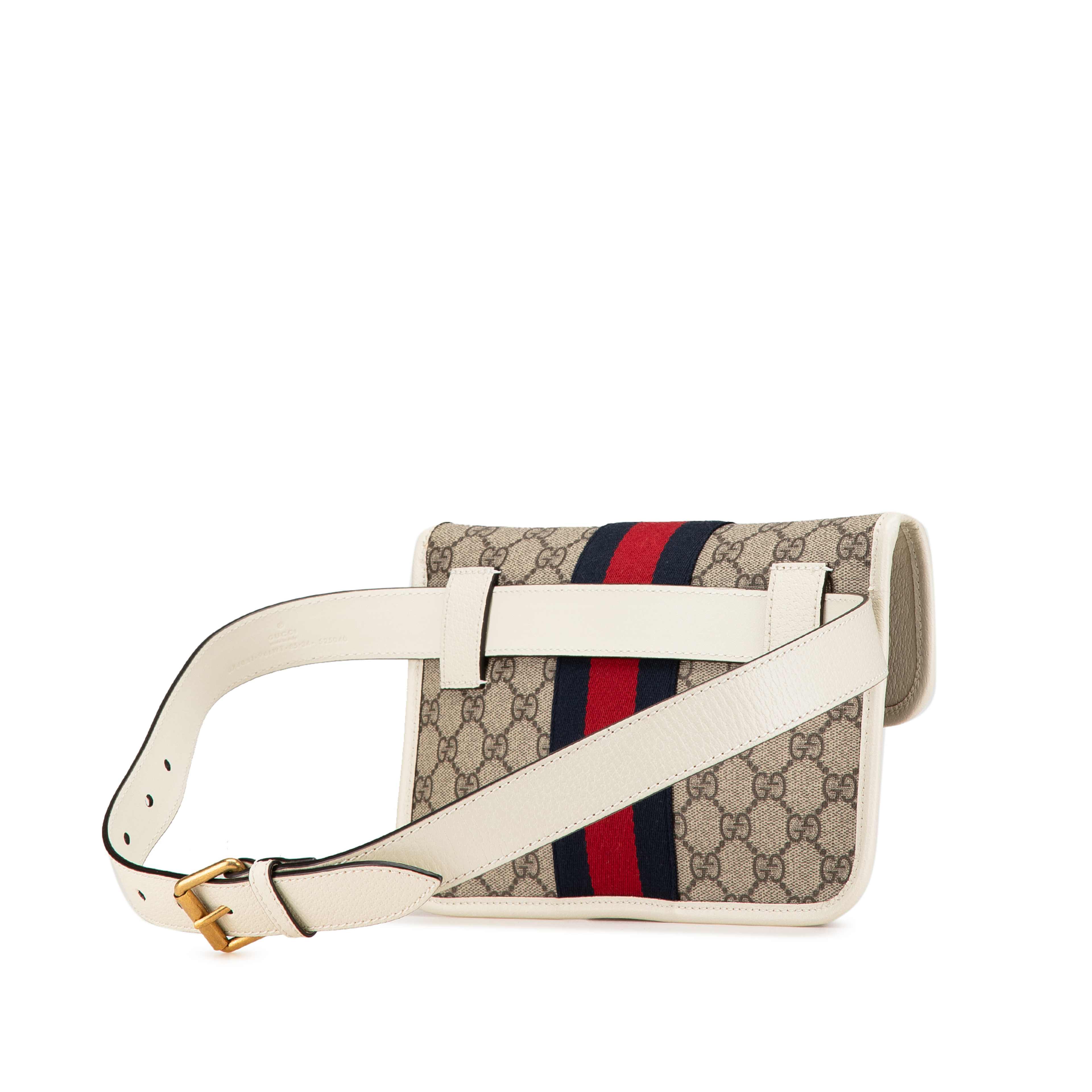 Gucci Gg Supreme Ophidia Belt Bag, från Luxclusif, i färgen beige. Klicka för att öppna bilden i stort format