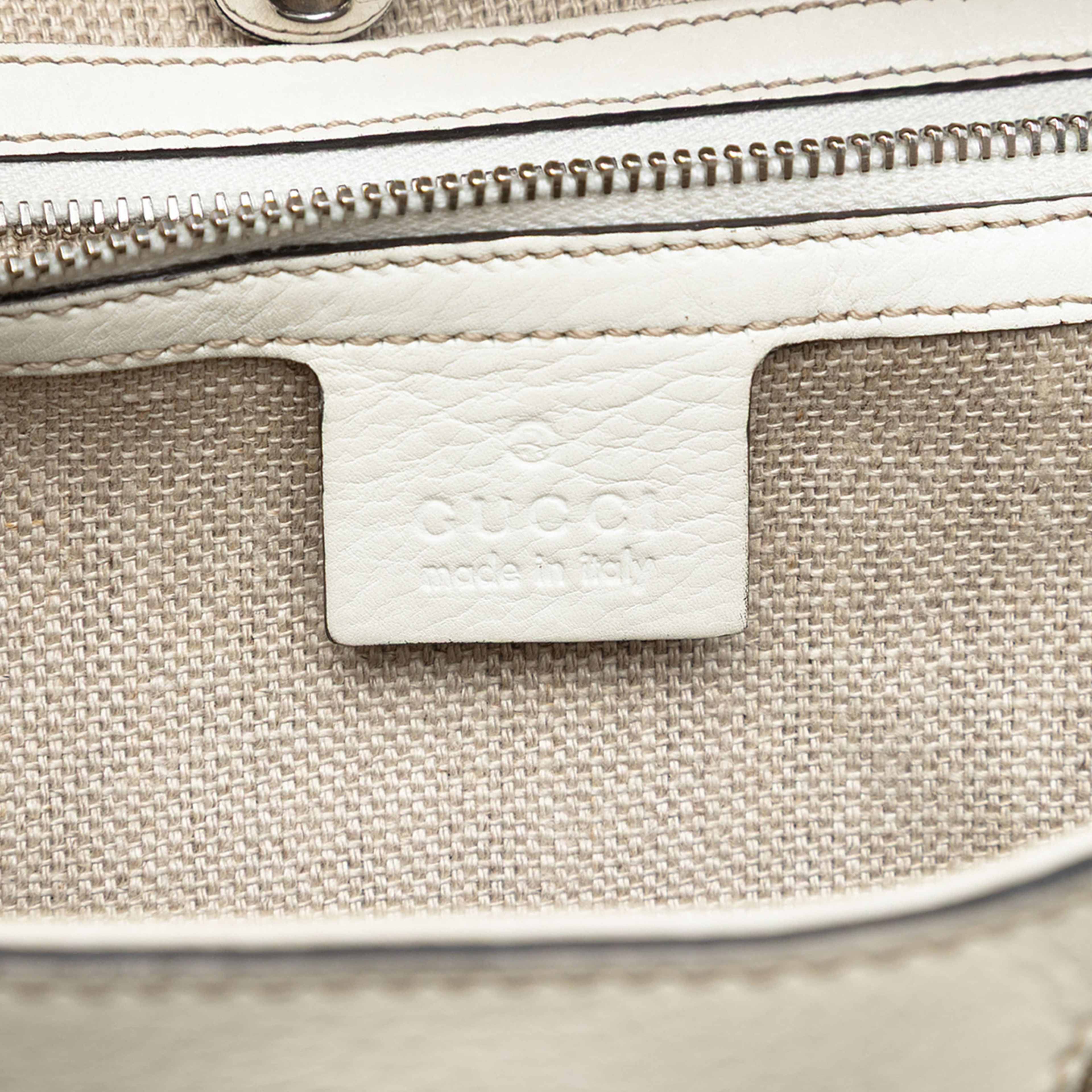 Gucci Gg Canvas Web Sunset Tote, från Luxclusif, i färgen beige. Klicka för att öppna bilden i stort format