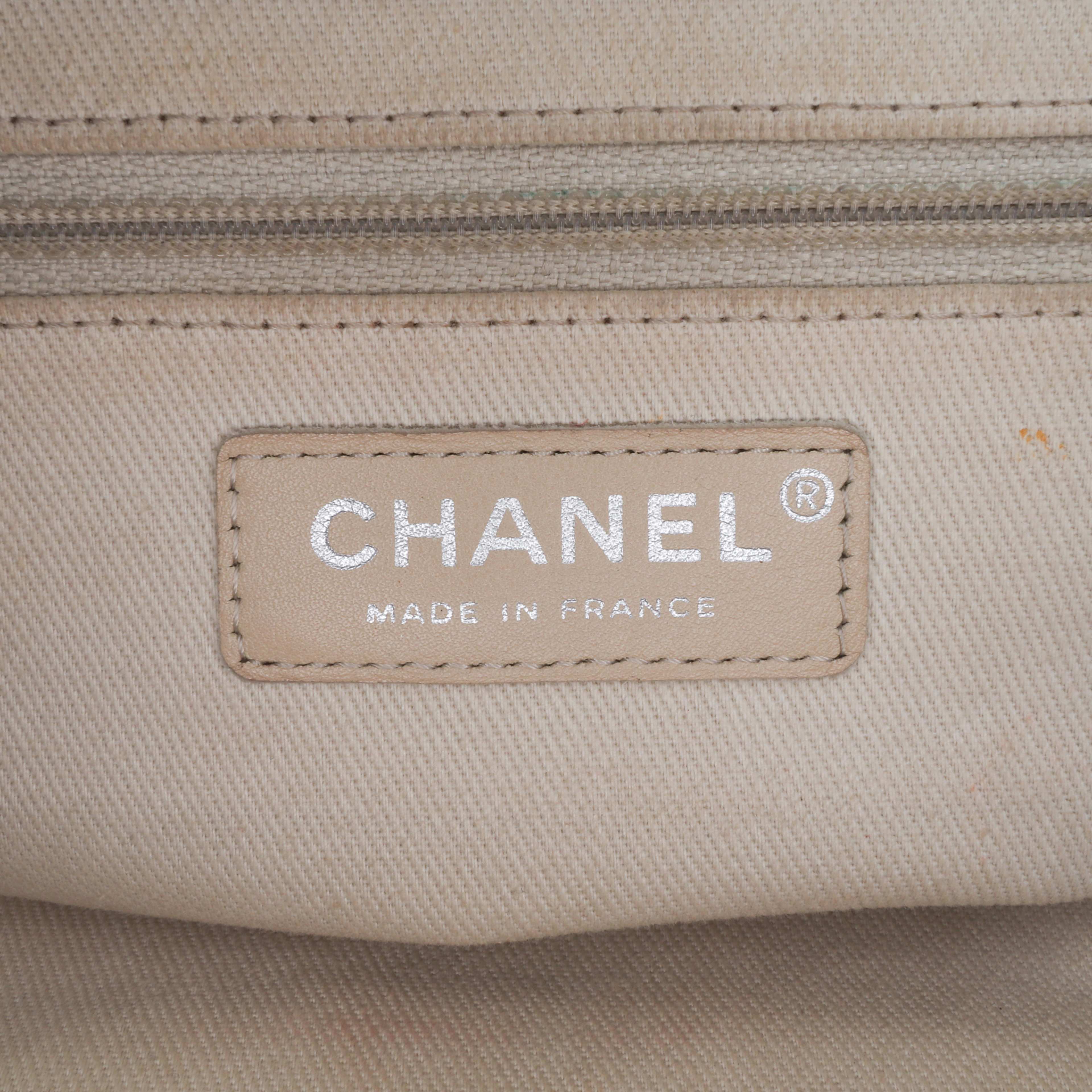Chanel Cc Quilted Caviar Frame Shopping Tote